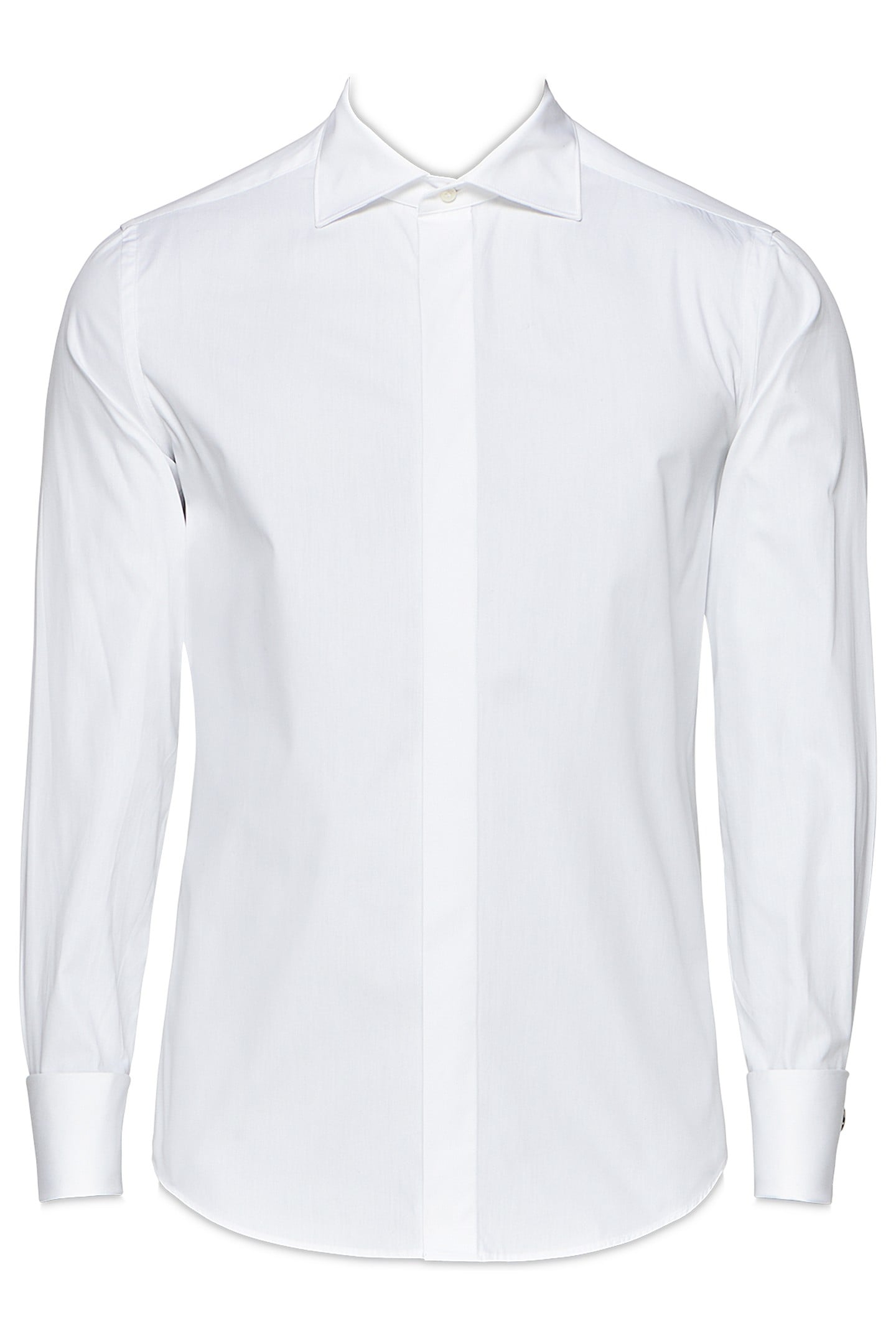 TUXEDO HIDDEN BUTTON WHITE 6