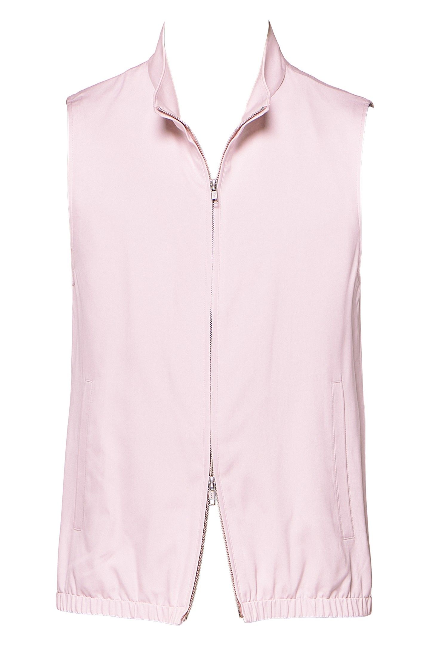 ZIP VEST-LIGHT PINK-PURE SILK LIGHT PINK 6