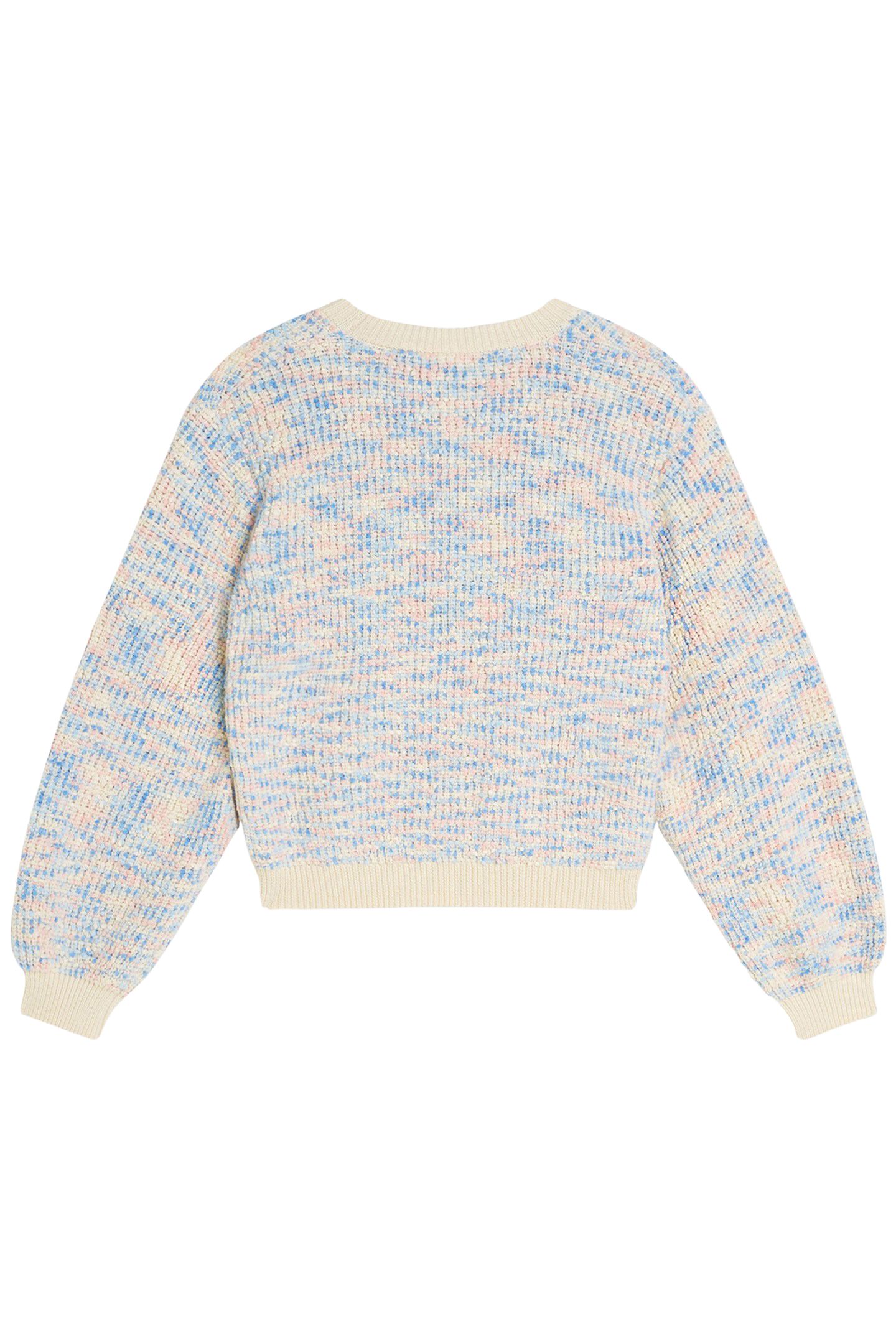 GIRLS POPCORN SWEATER POWDER PINK 2