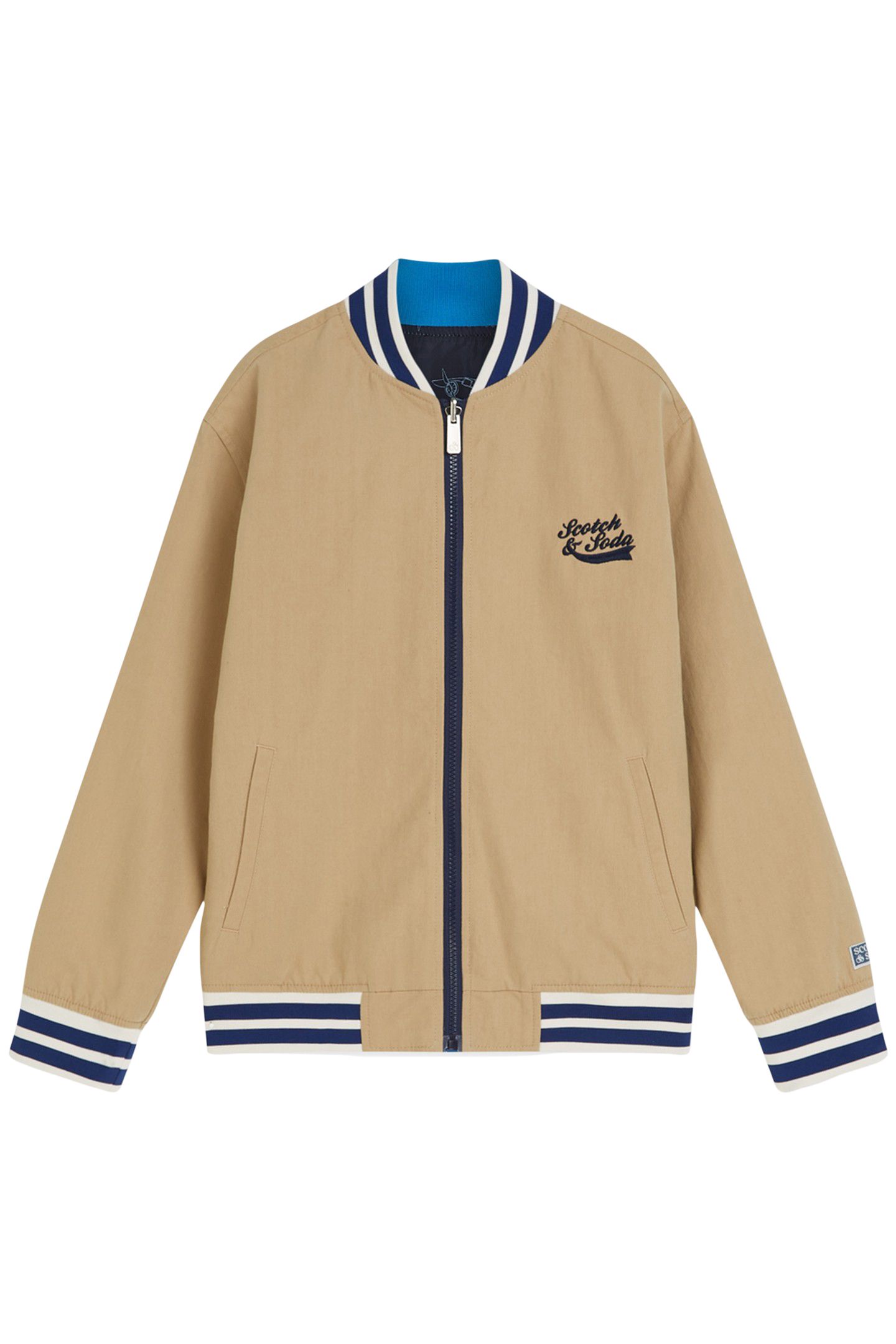 BOYS REVERSIBLE BOMBER JACKET TRAVERTINE 3