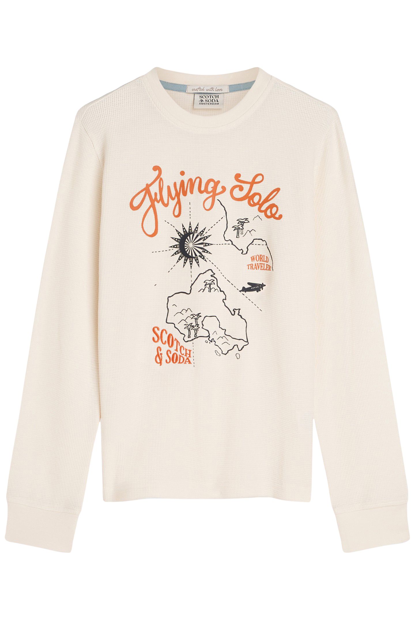 BOYS THERMAL LONG SLEEVE TEE EGGNOG 1