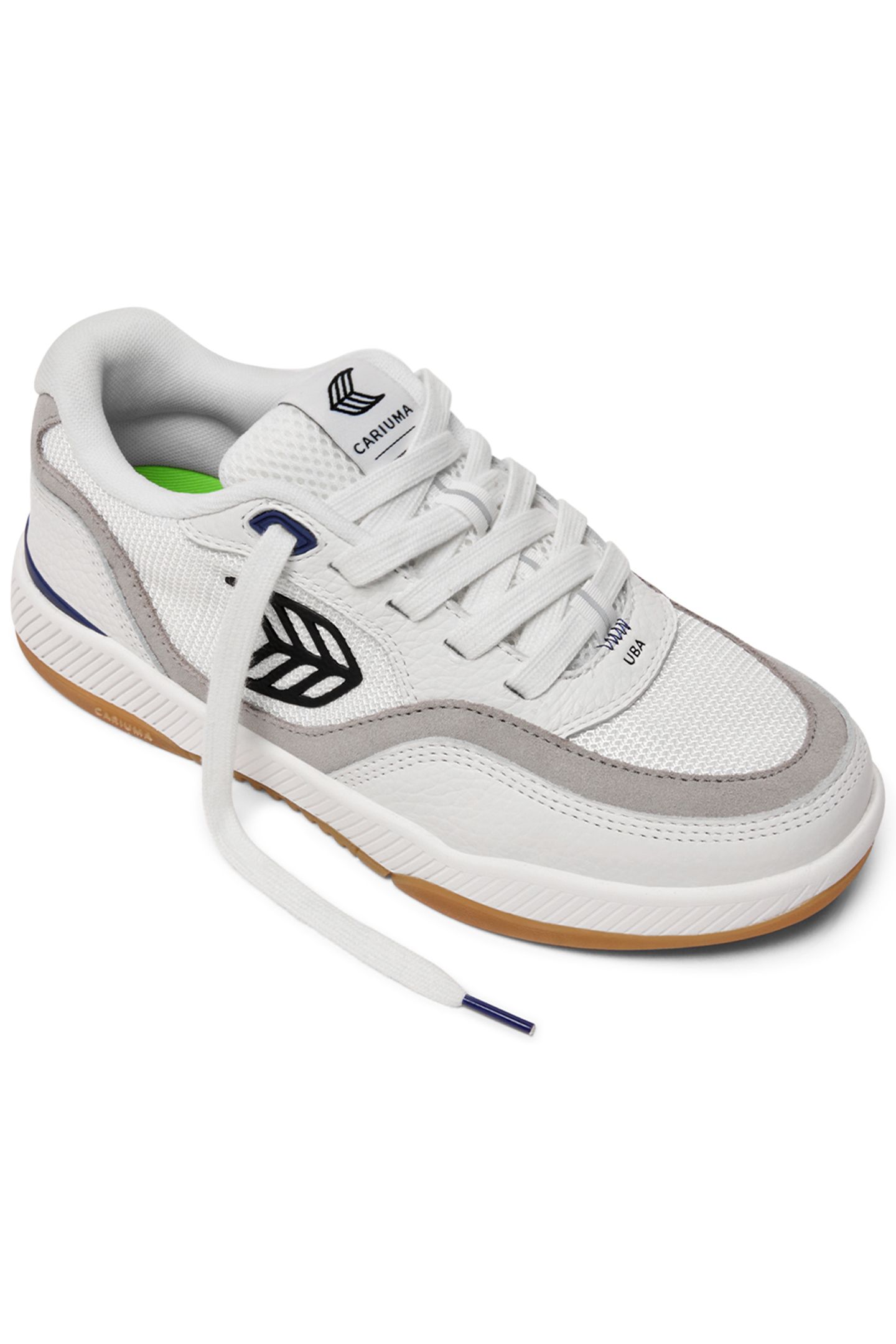UBA PRO SUEDE OFF-WHITE MESH SMOKE WHITE BLACK LOGO 2