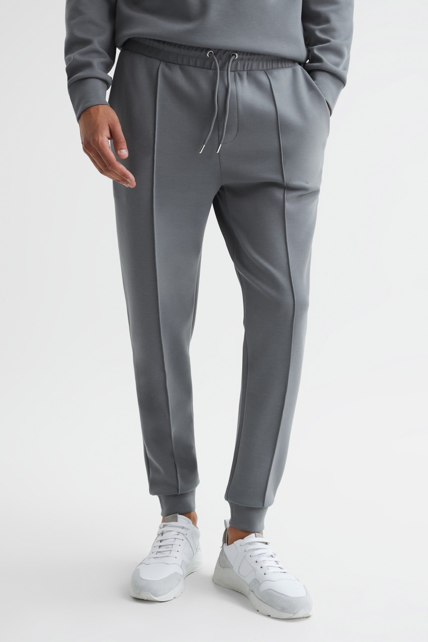 INTERLOCK DRAWSTRING JOGGER SAGE 1