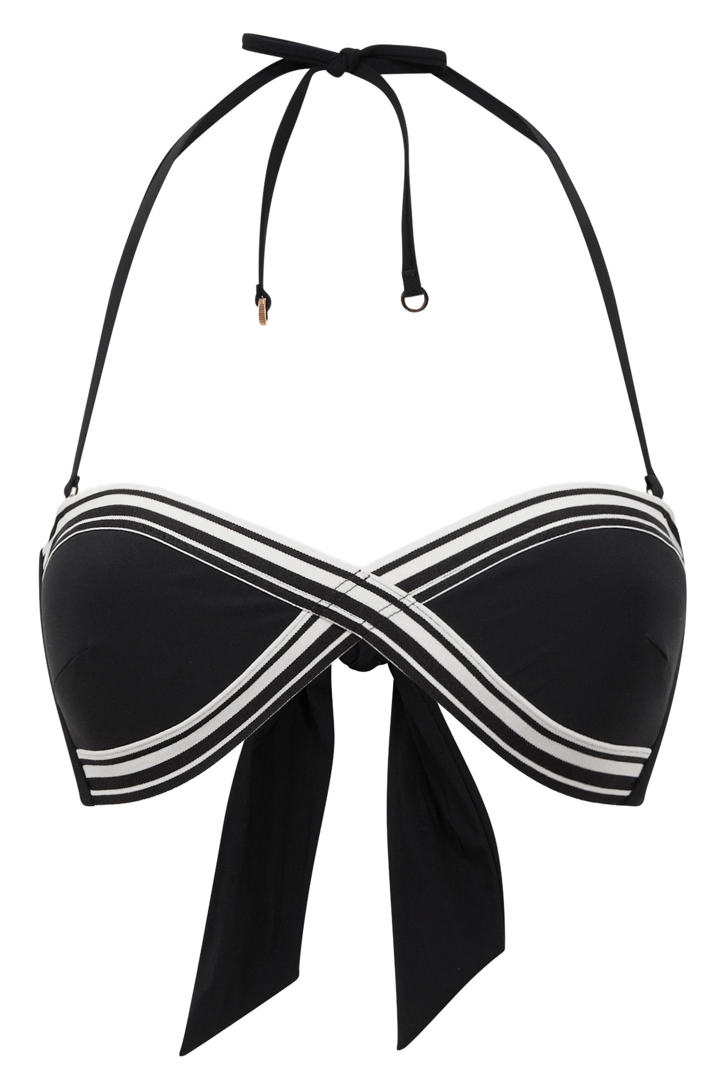 ELASTIC TRIM BANDEAU BLACK 3