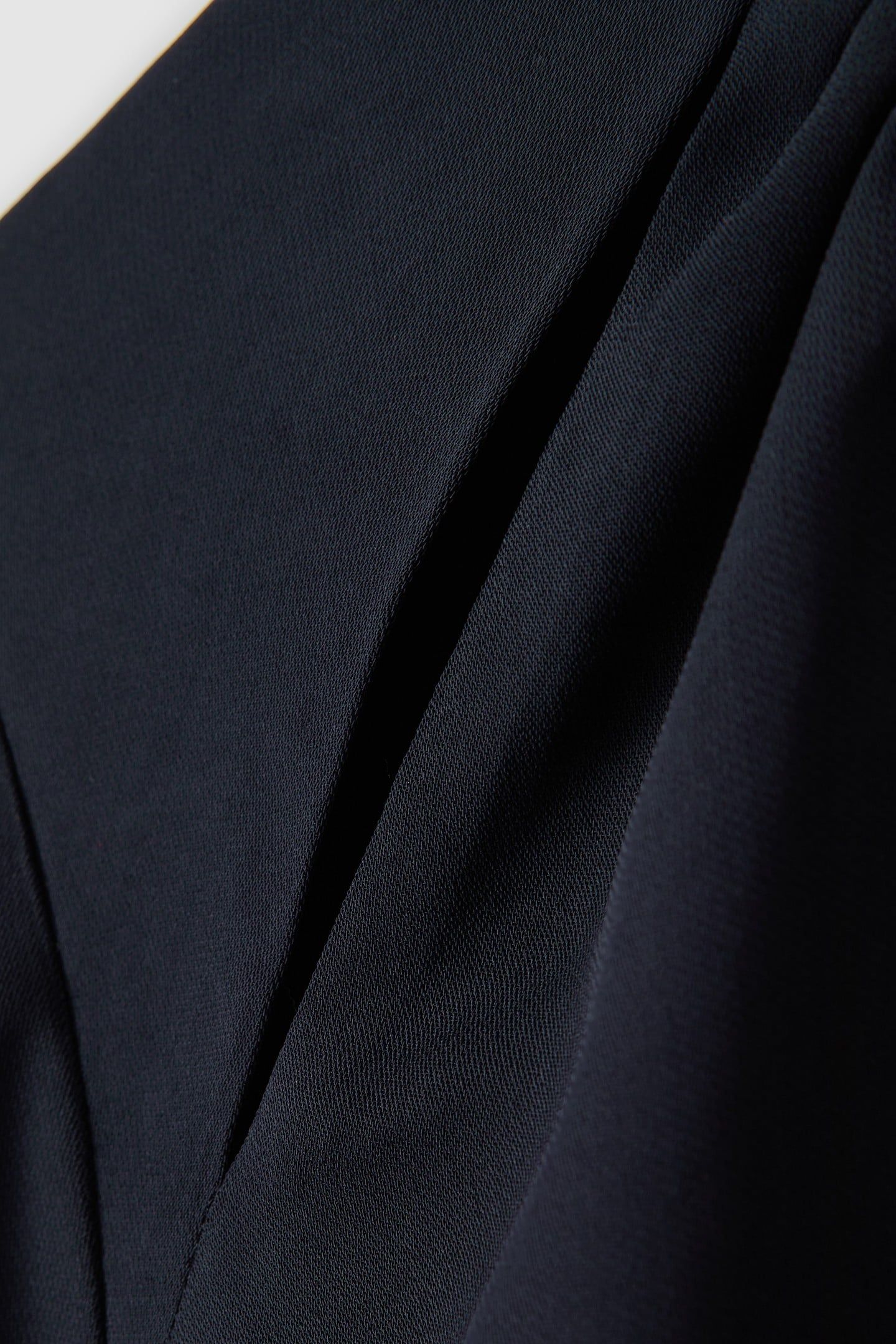 FLUTED SLEEVE MIDI DRESS NAVY 6