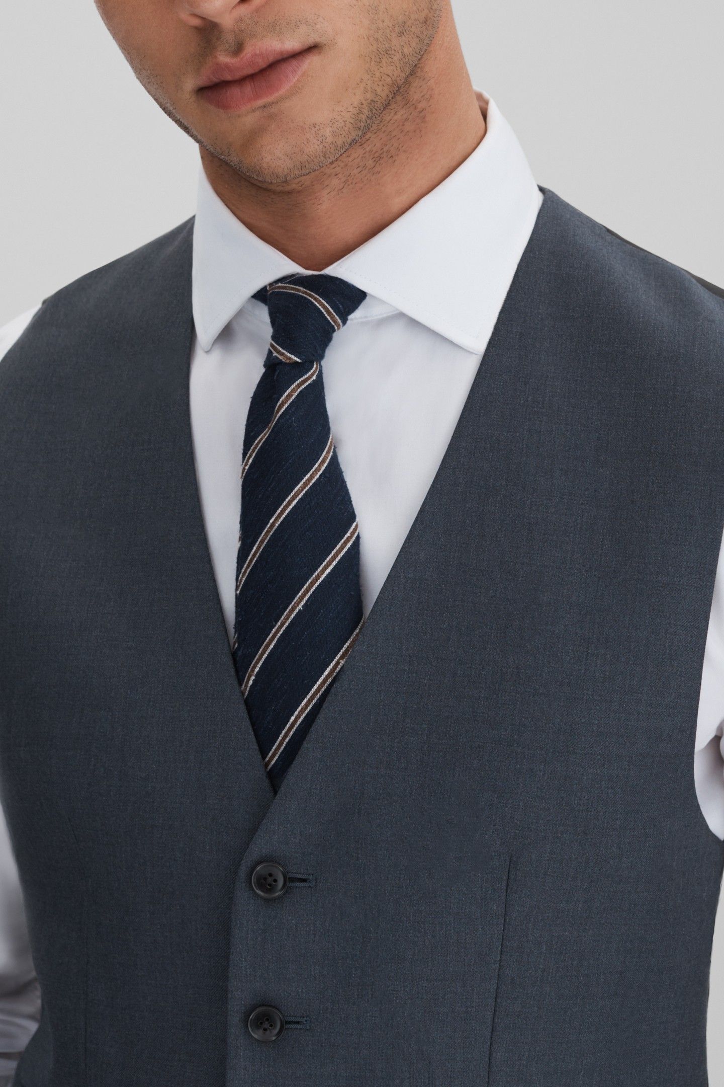 PLAIN WEAVE WAISTCOAT AIRFORCE BLUE 5