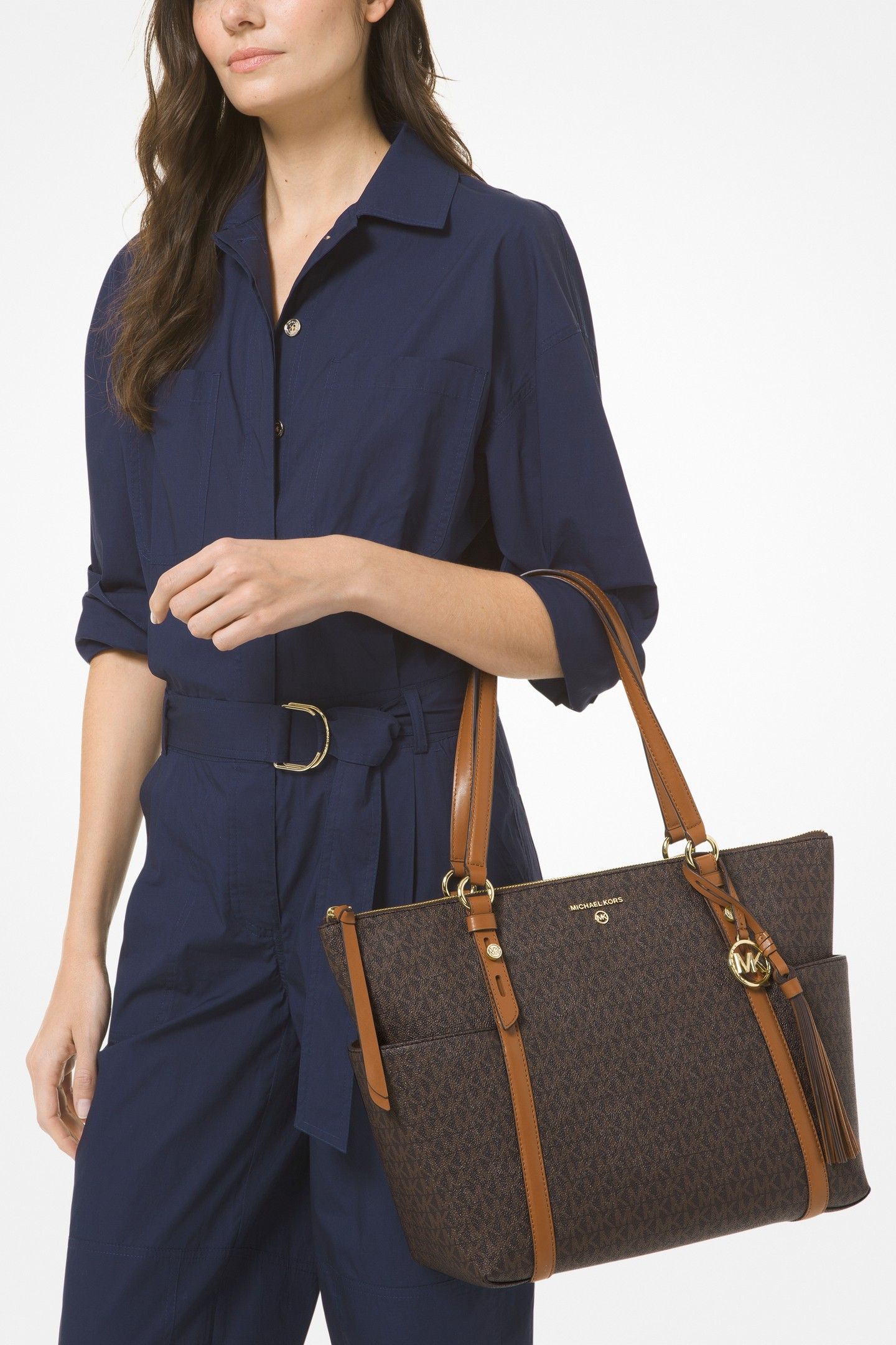 LARGE TOTE BAG BROWN/ACORN 5
