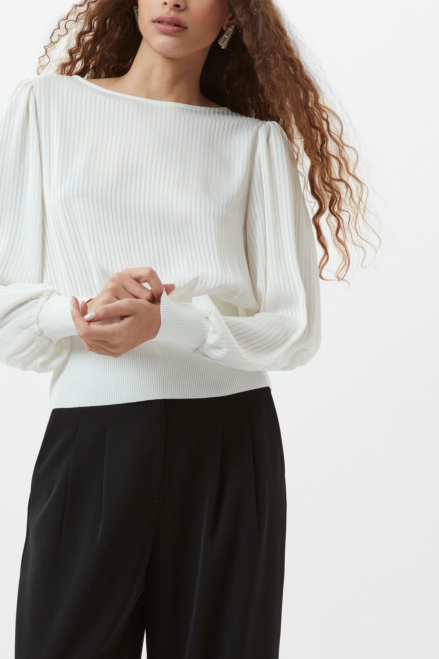 KRISTA NEVIS SLASH NECK TOP SUMMER WHITE 2