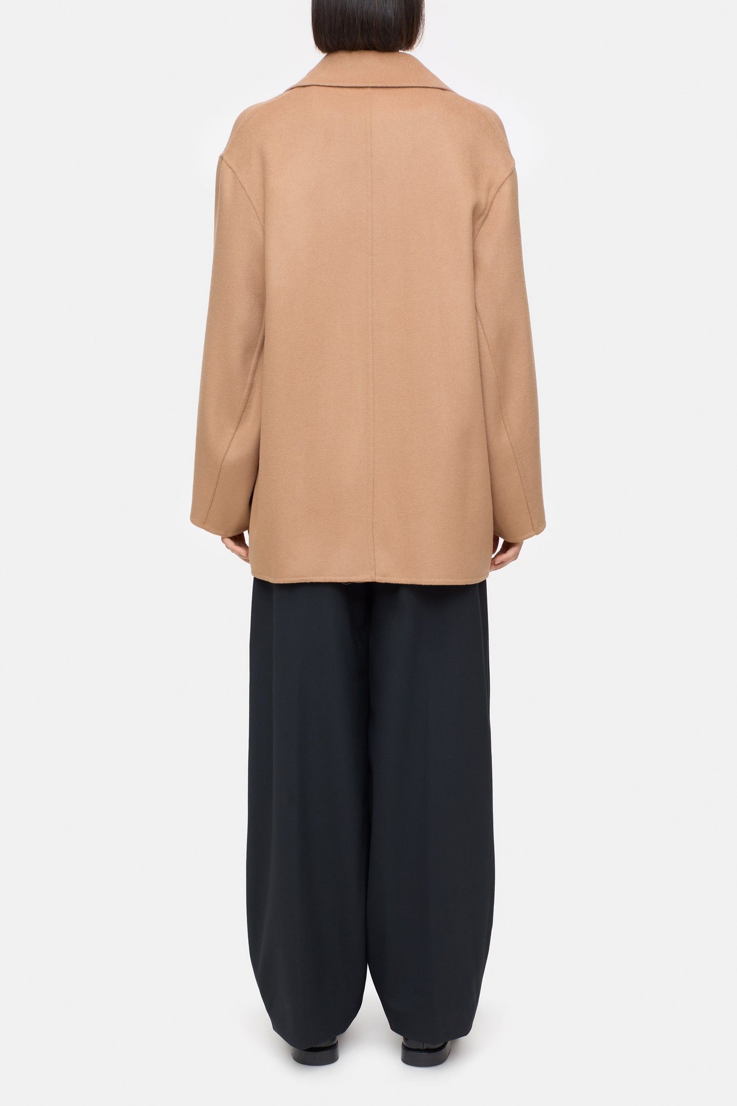 DOUBLE BREASTED COAT JACKET BISCOTTI BROWN 3