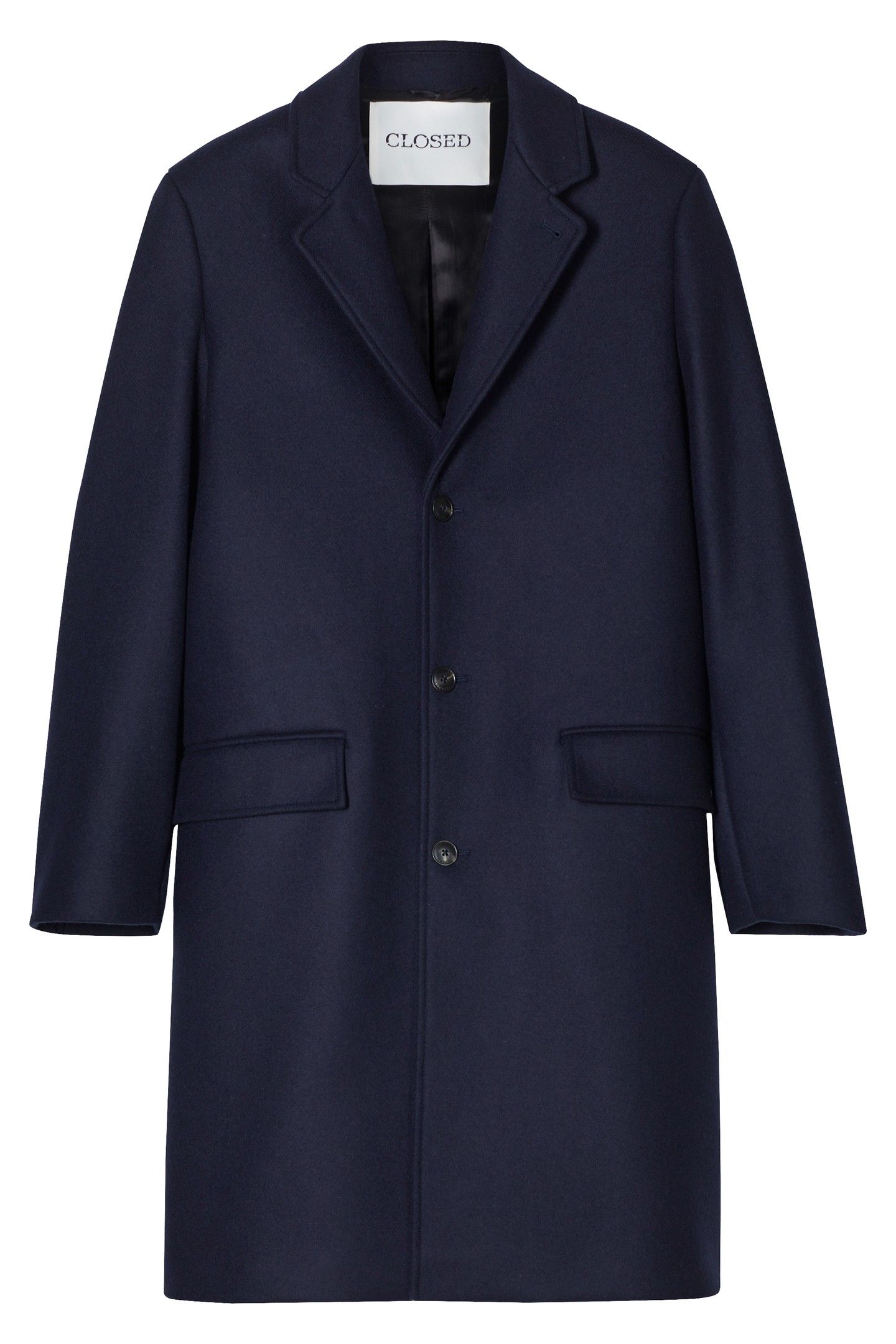 SINGLE BREASTED COAT JACKET DARK NIGHT 4