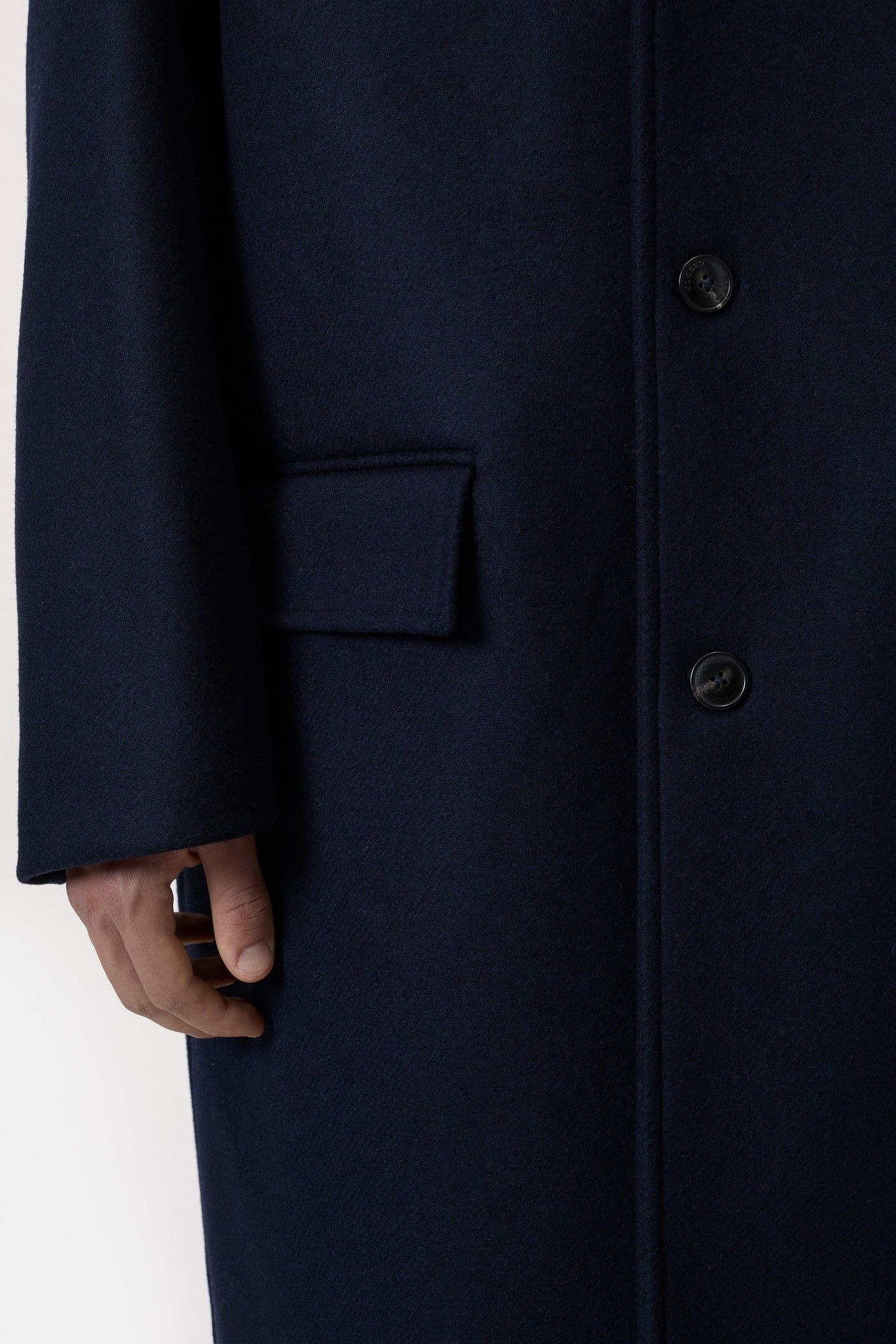 SINGLE BREASTED COAT JACKET DARK NIGHT 6