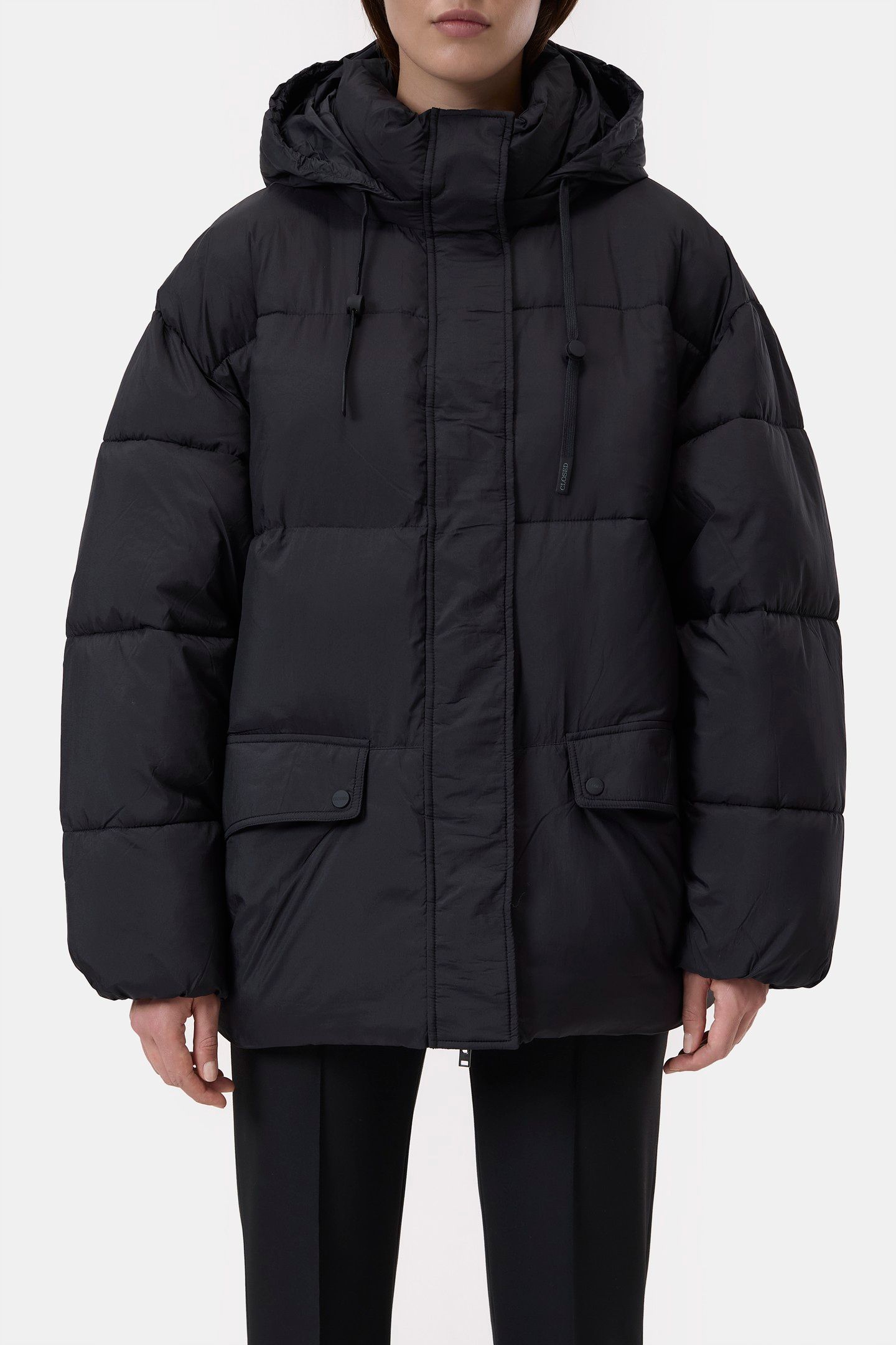 CROPPED PUFFER JACKET BLACK 1