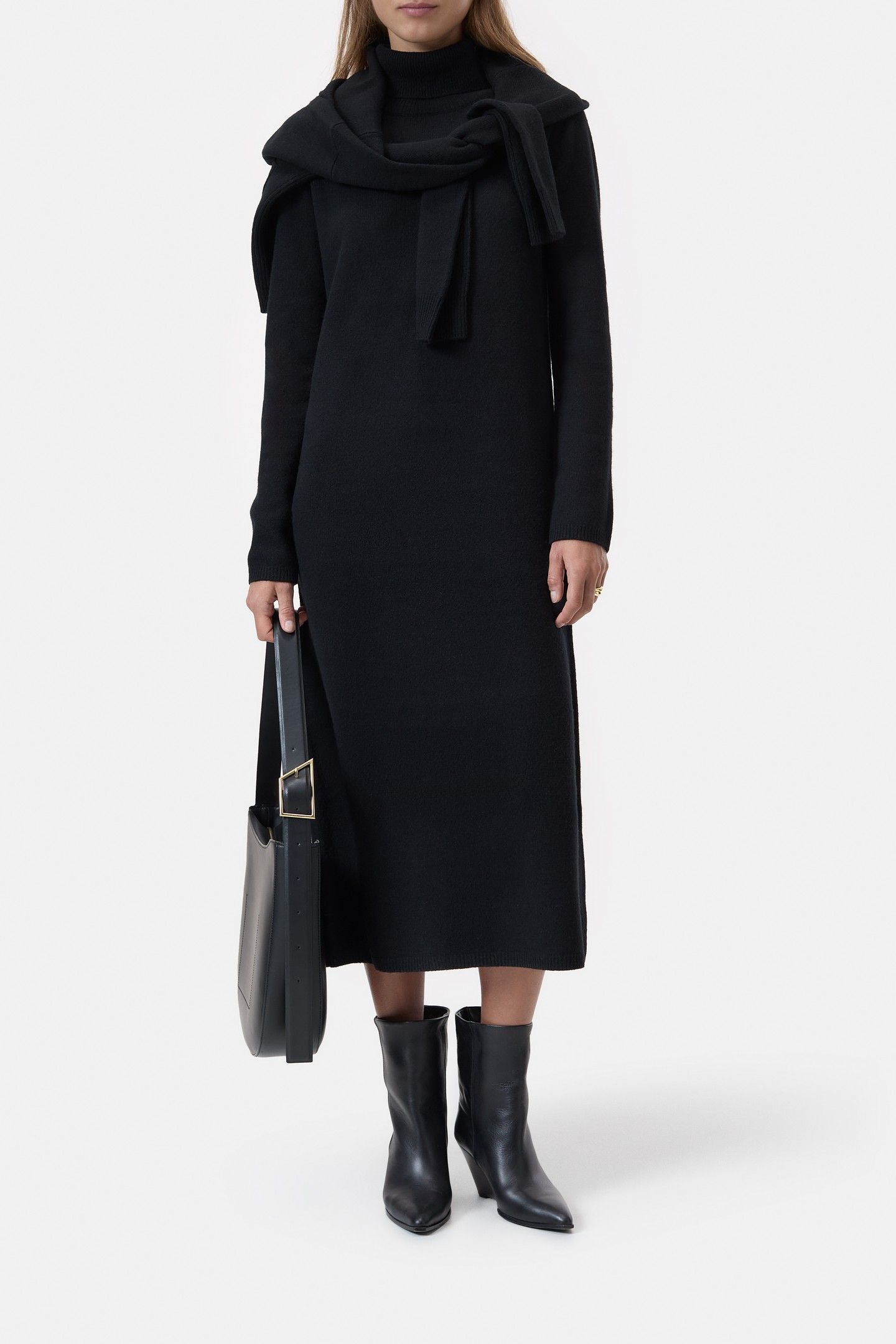 ROLLI DRESS EXTRA LONG DRESSES BLACK 1