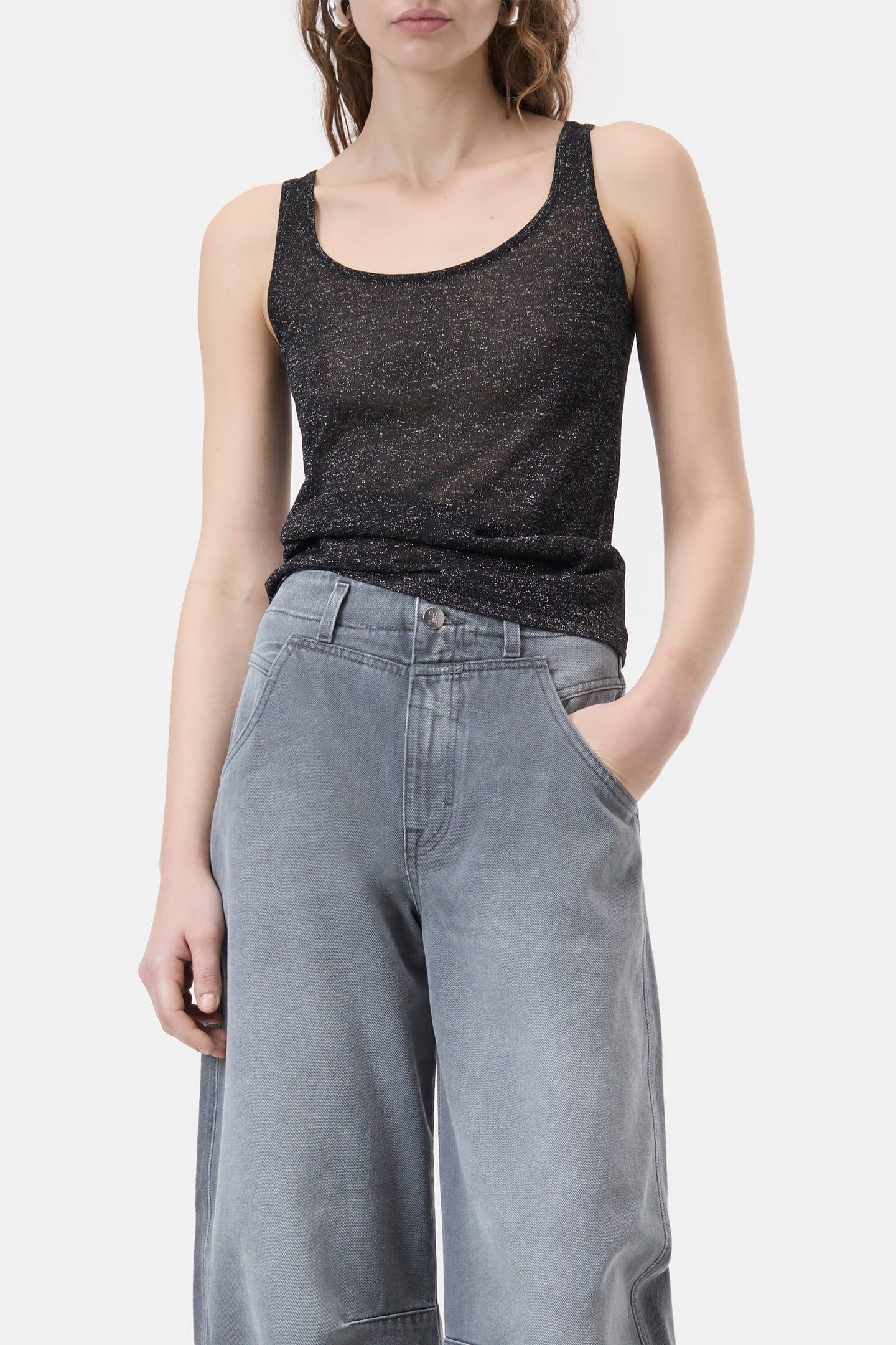 TANK TOP KNITS BLACK 1