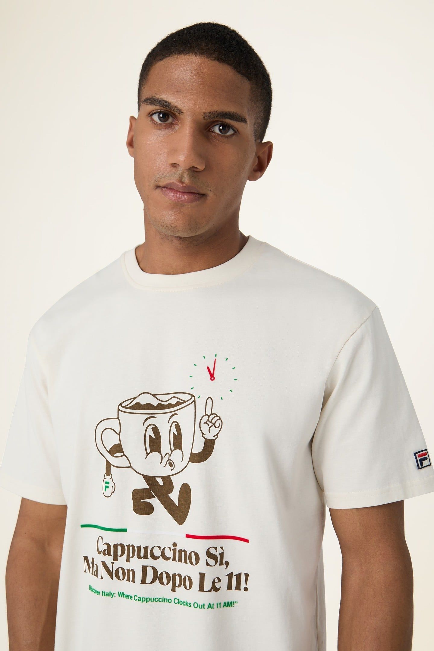 NAVIGLI CAFFÃ‰ RELAXED GRAPHIC T-SHIRT EGRET 1