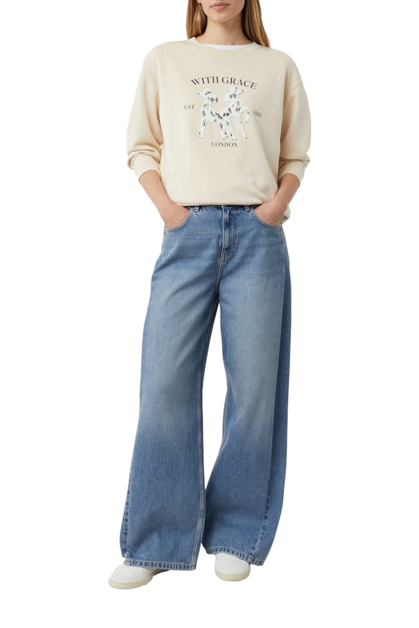 COMMA SWEATSHIRTS BEIGE 2