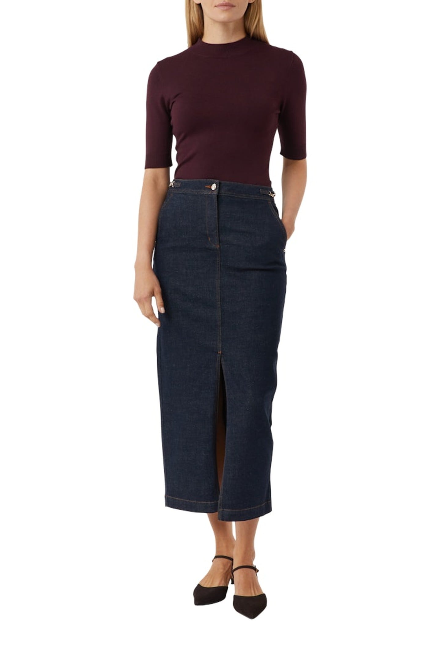 COMMA SKIRT BLUE DENIM 2