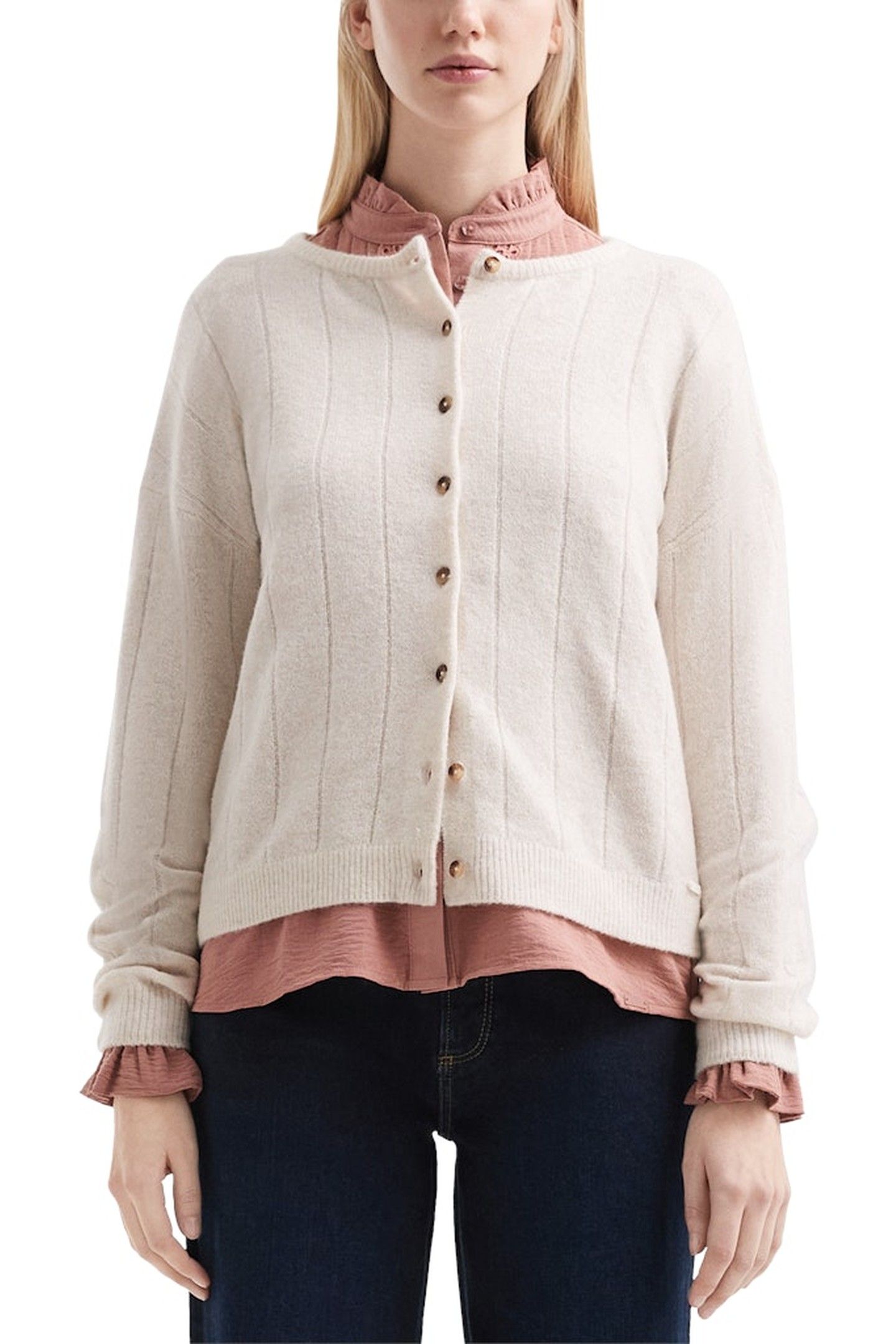 S.OLIVER-QS CARDIGAN OFFWHITE 1