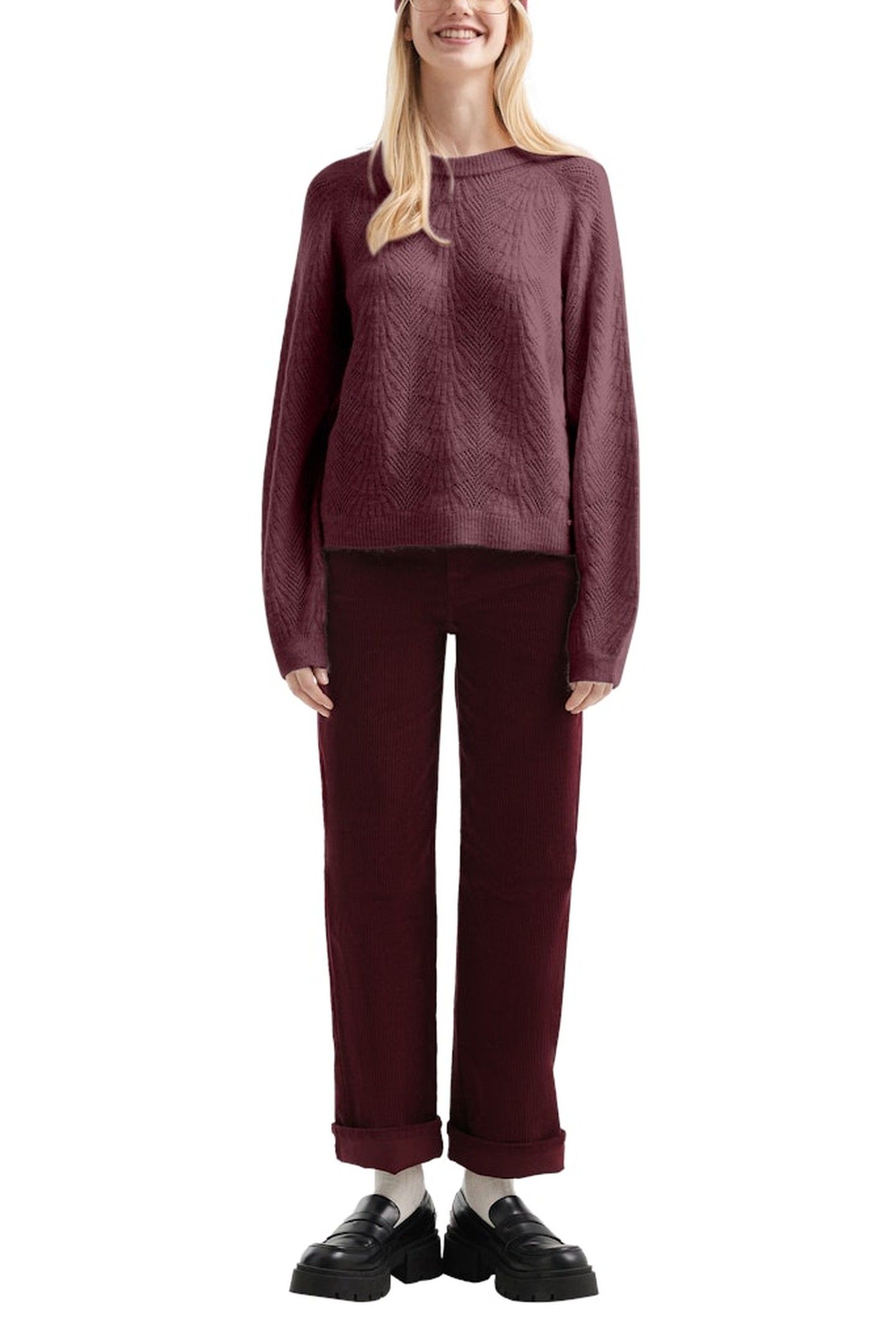 S.OLIVER-QS PULLOVER BURGUNDY 2