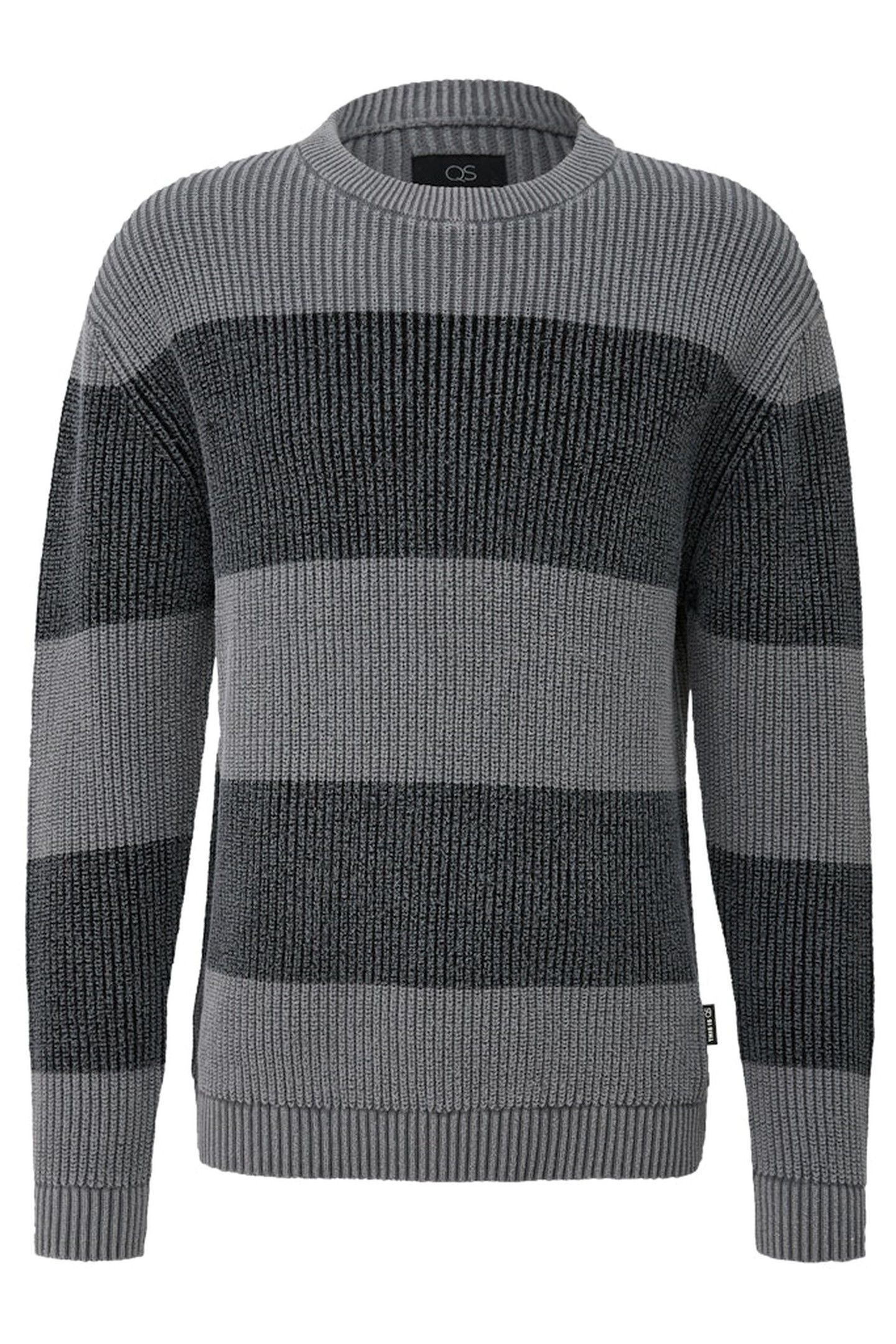 S.OLIVER-QS PULLOVER GREY/BLACK 4