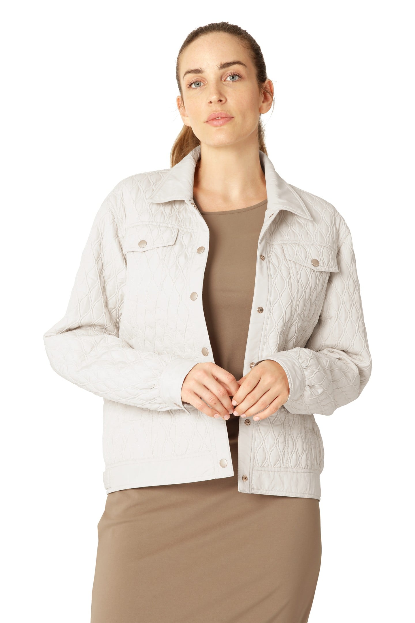 ALLY03 QUILT JACKETS MILK CREME 3