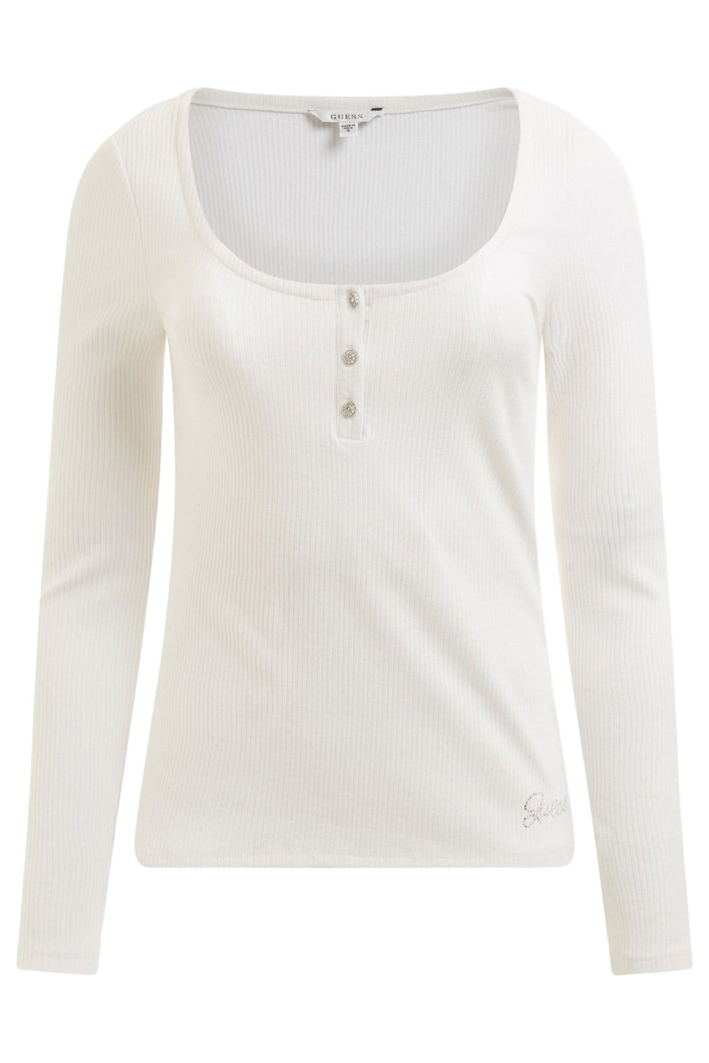 MARCIANO BY GUESS LS KARLEE JEWEL BTN PURE WHITE 10