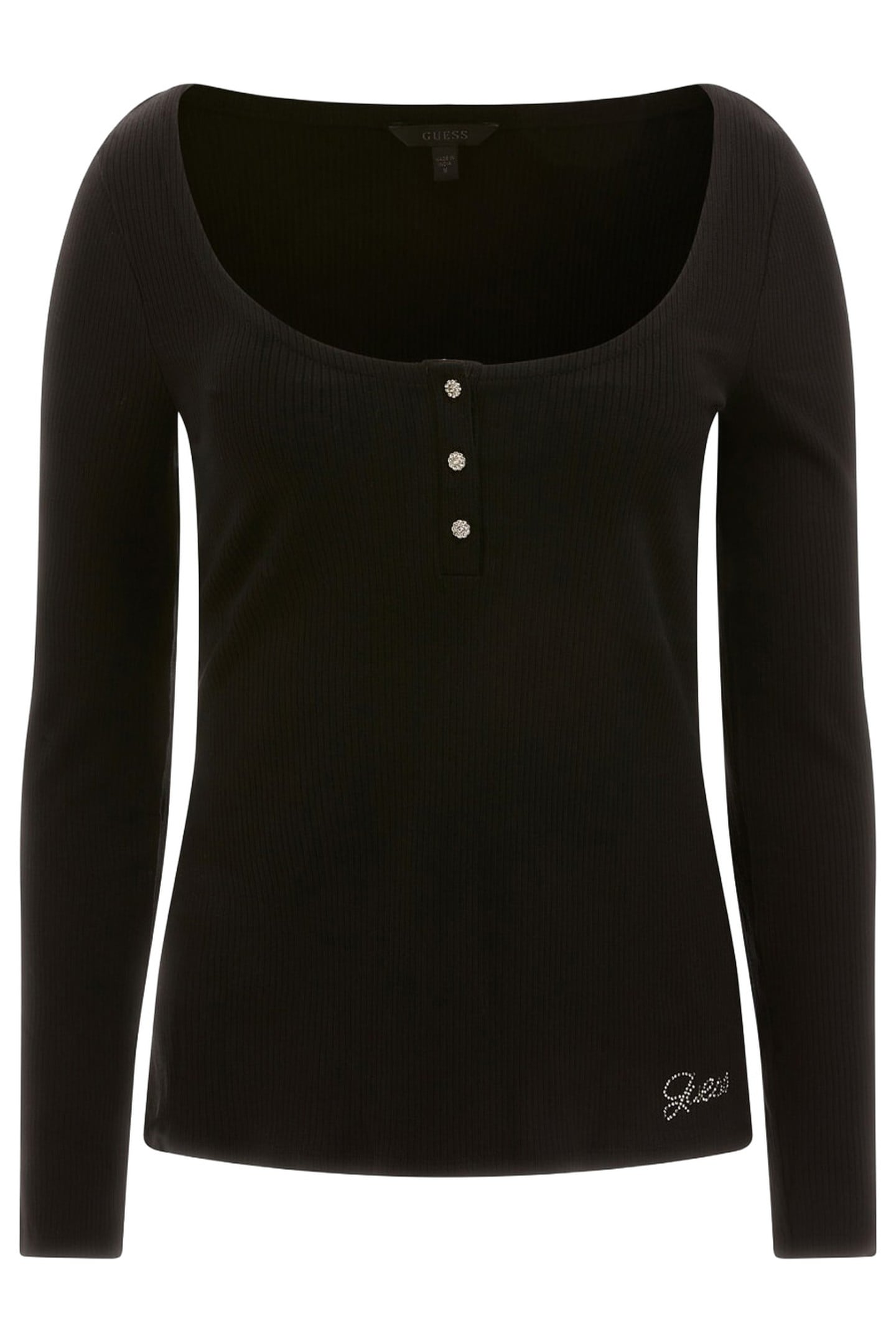MARCIANO BY GUESS LS KARLEE JEWEL BTN JET BLACK 9