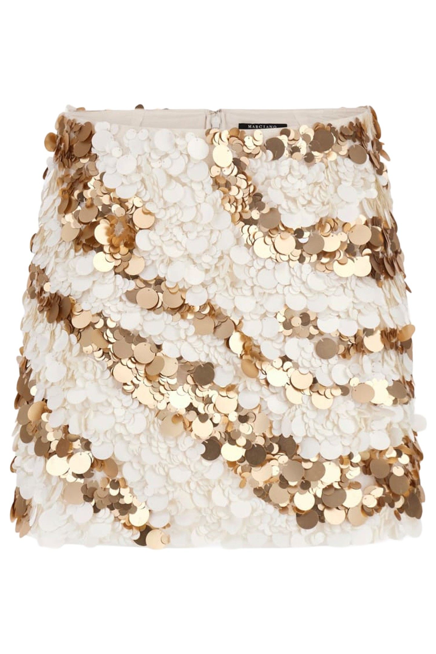 MARCIANO BY GUESS AMBER SEQUINS MINI S NATURAL ALMOND & PAL 8