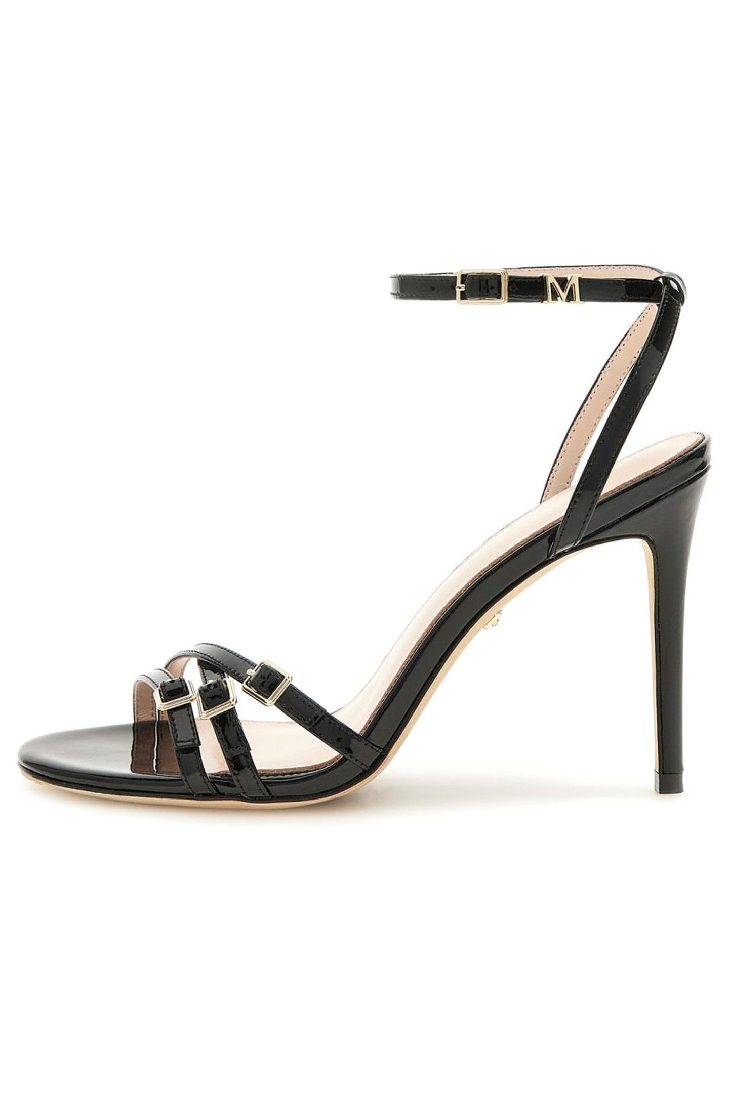 MARCIANO BY GUESS STRAPPY BUCKLE SANDA JET BLACK 5