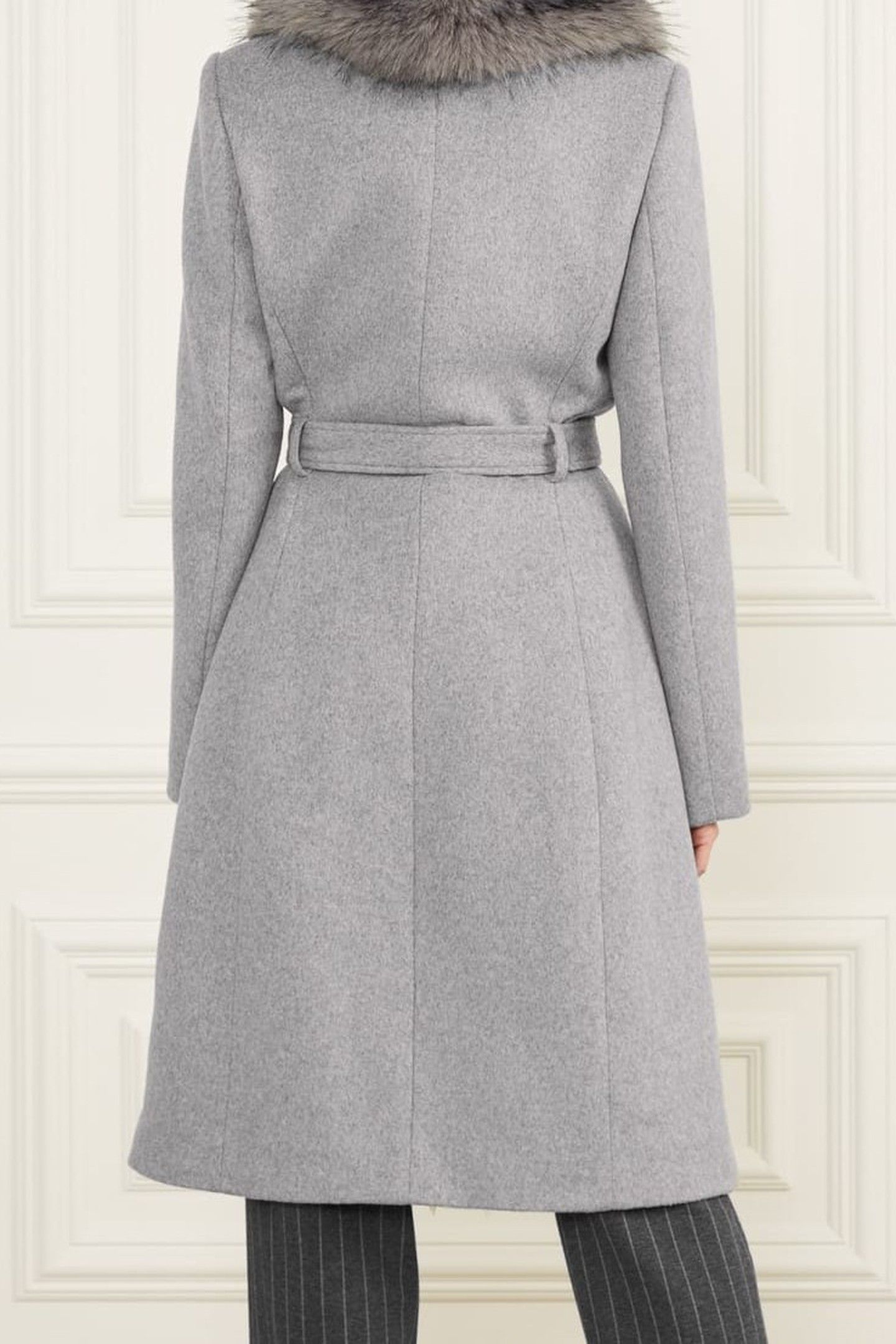 MARCIANO BY GUESS VALERIE COAT HEATHER MEDIUM GREY 6