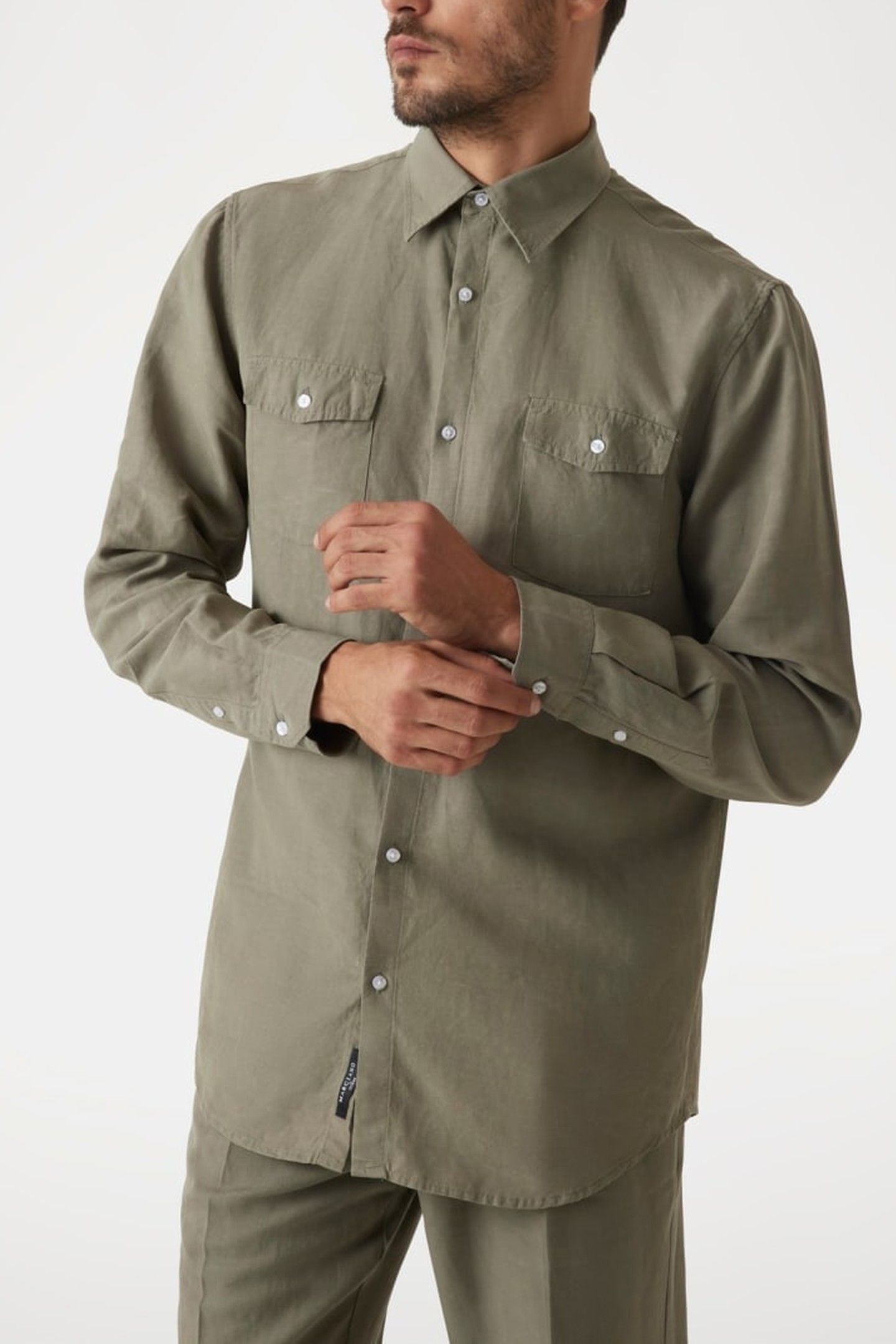 MARCIANO BY GUESS HARRY IT COLLAR WITH MOSSY GREEN 2