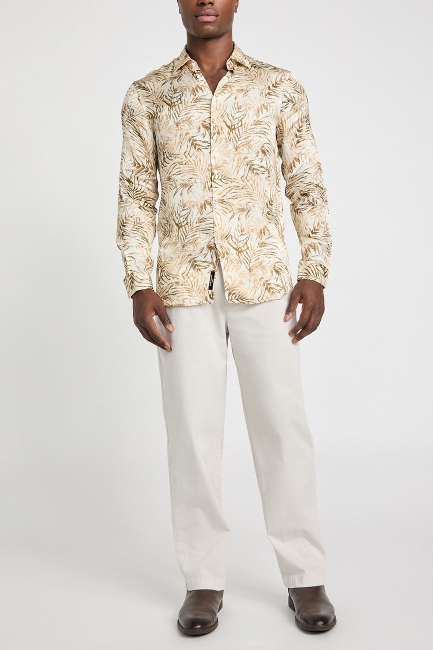 MARCIANO BY GUESS BENNY NEW COLLAR PAU ECRU SAND FOLIAGE PR 2