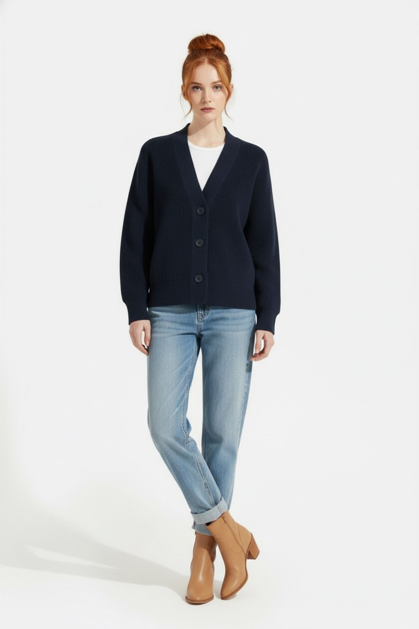 TORMESALF CARDIGAN MIDNIGHT NAVY 1