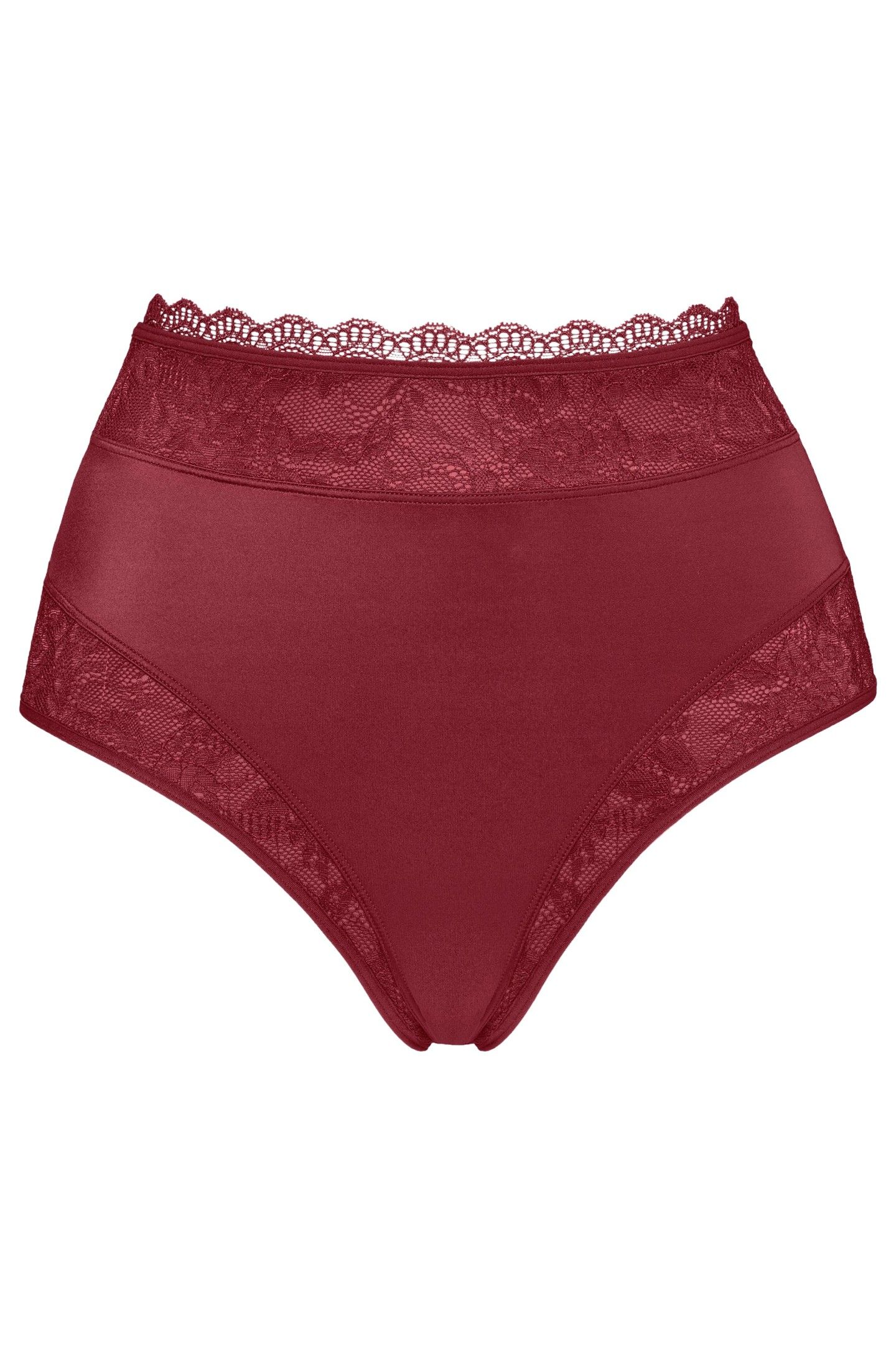 CARITA CABERNET RED AND LACE BRIEFS 5