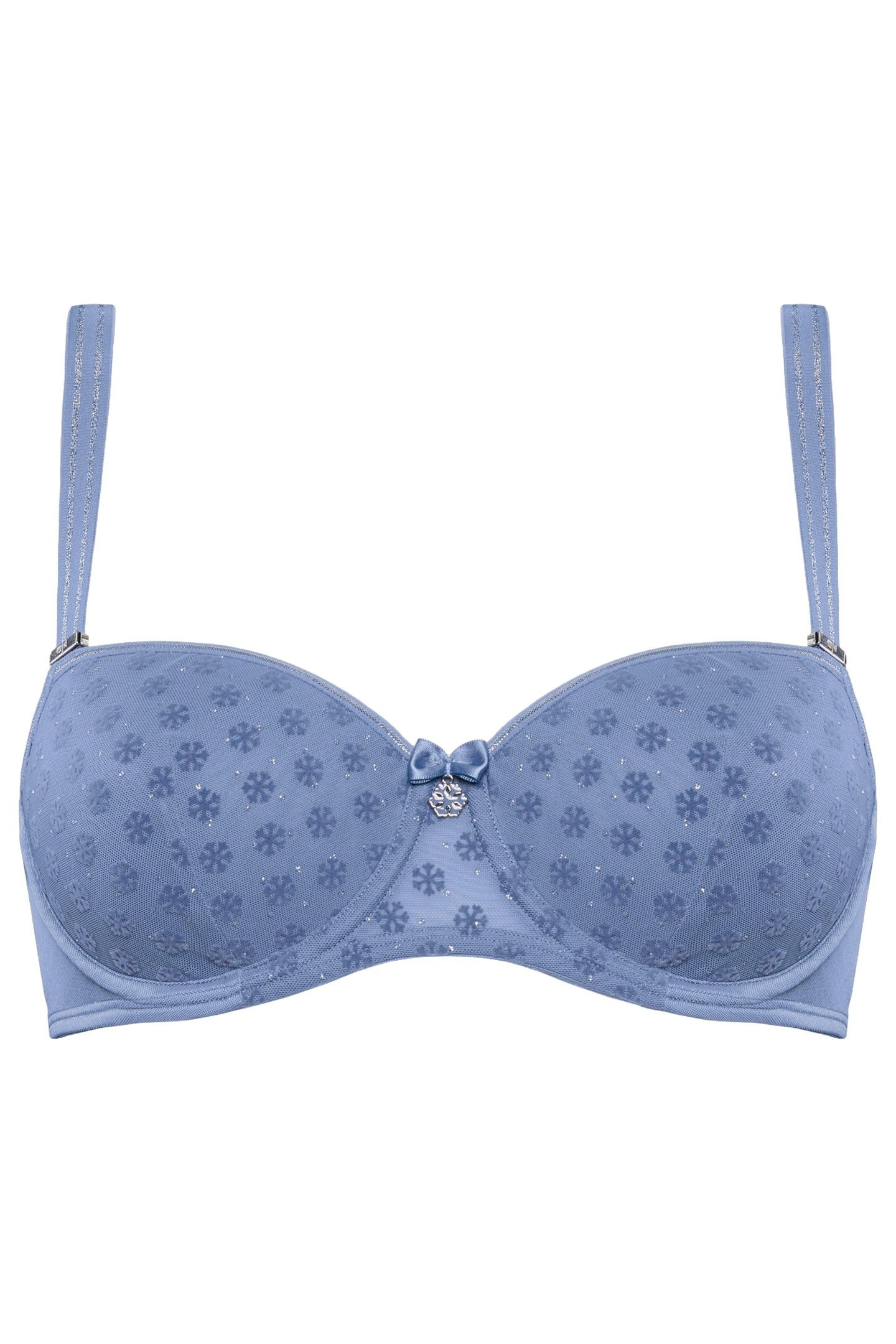 SNOWFLAKE POWDER BLUE BALCONY BRA 4