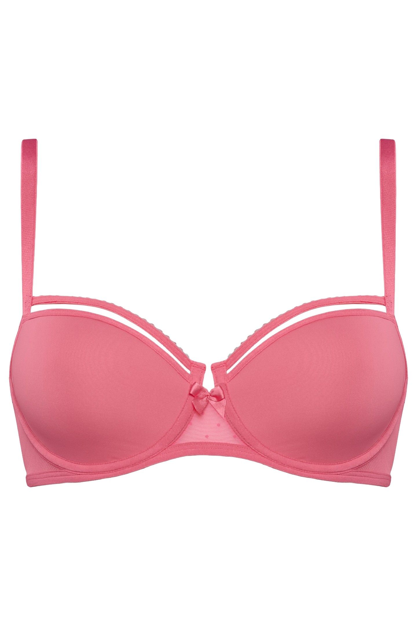 PEEKABOO PINK LEMONADE PLUNGE BALCONY BRA 3