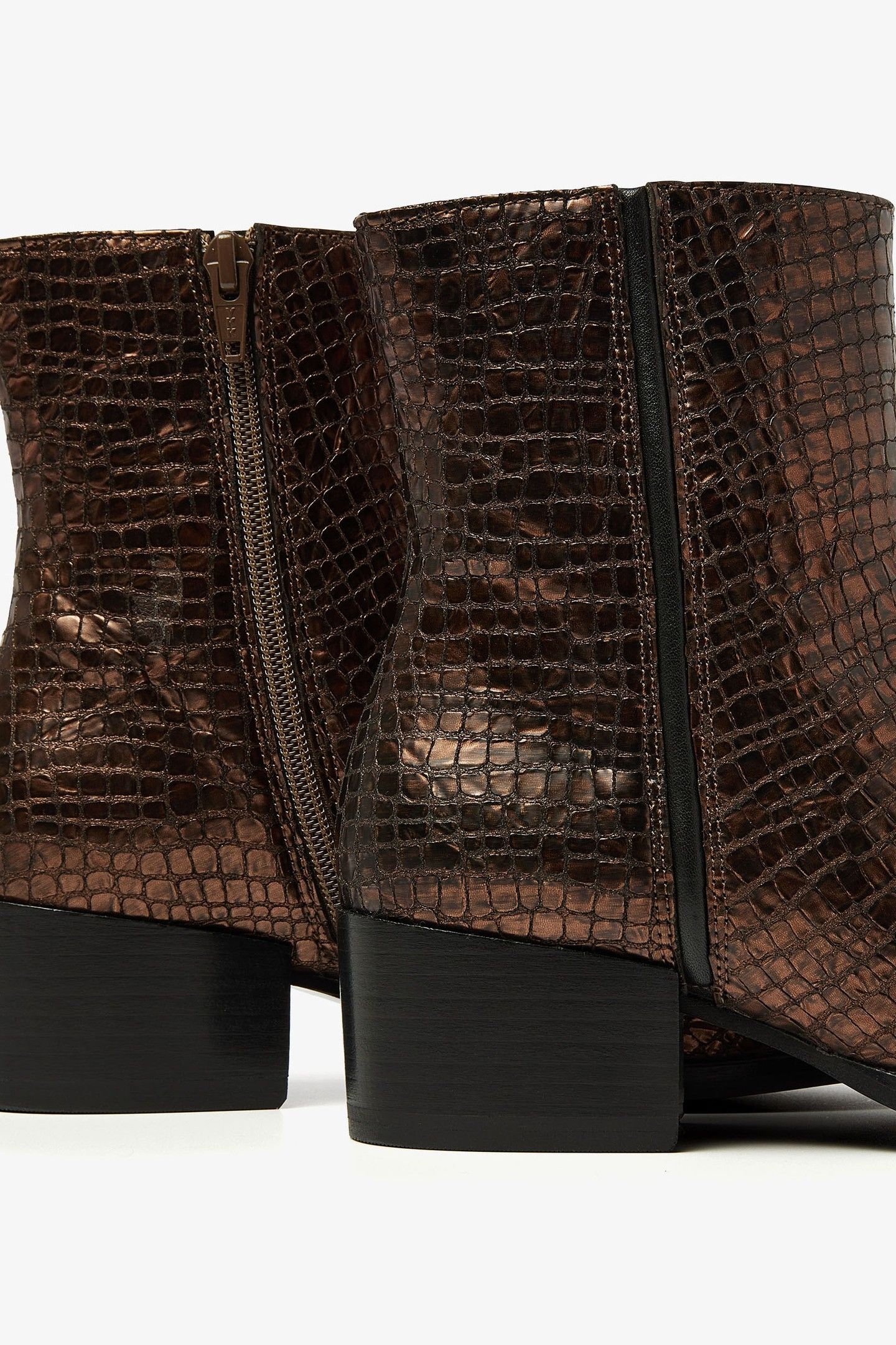 ROSE BAKER ANKLE BOOTS BRONZE 6