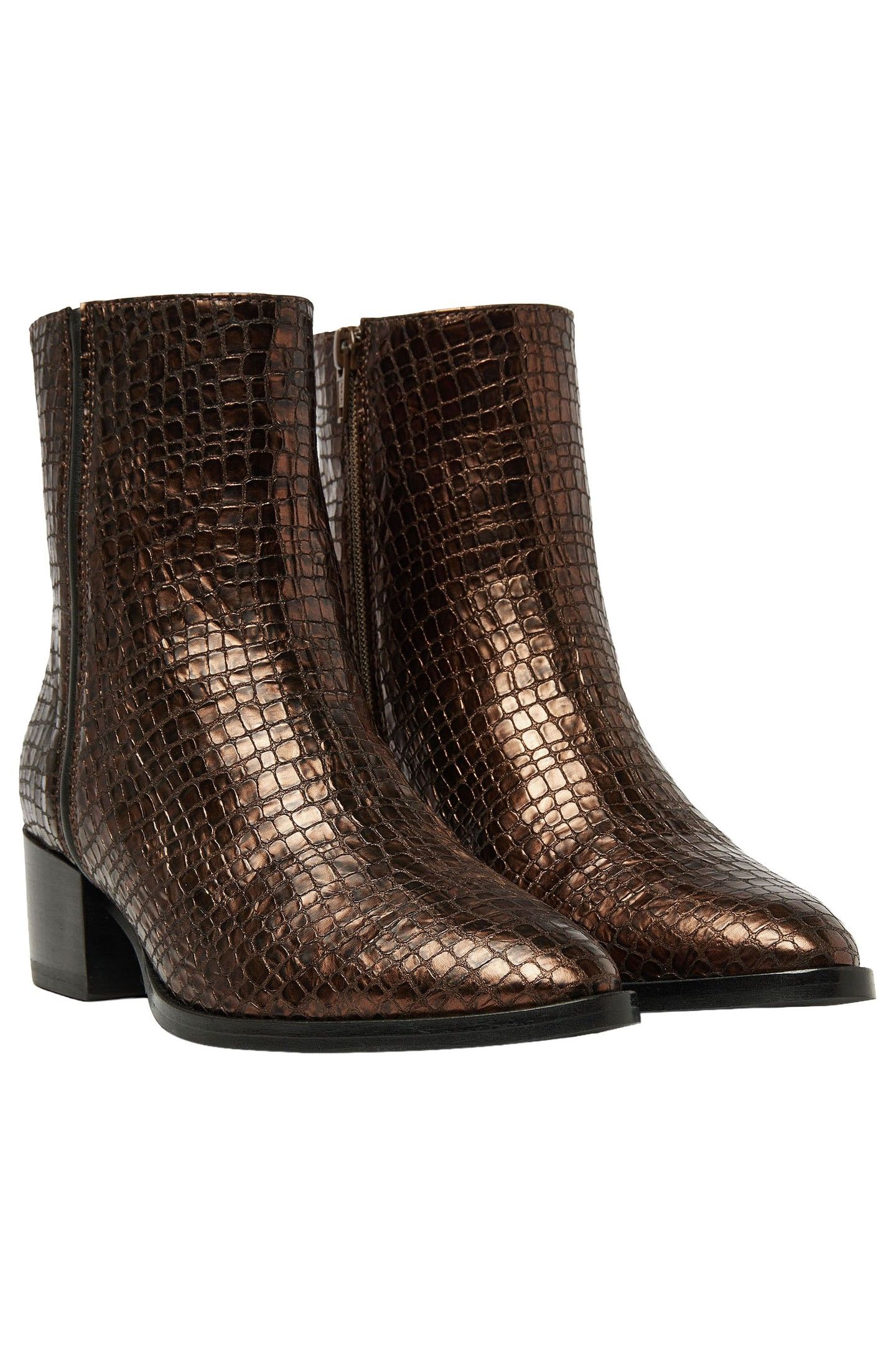ROSE BAKER ANKLE BOOTS BRONZE 3