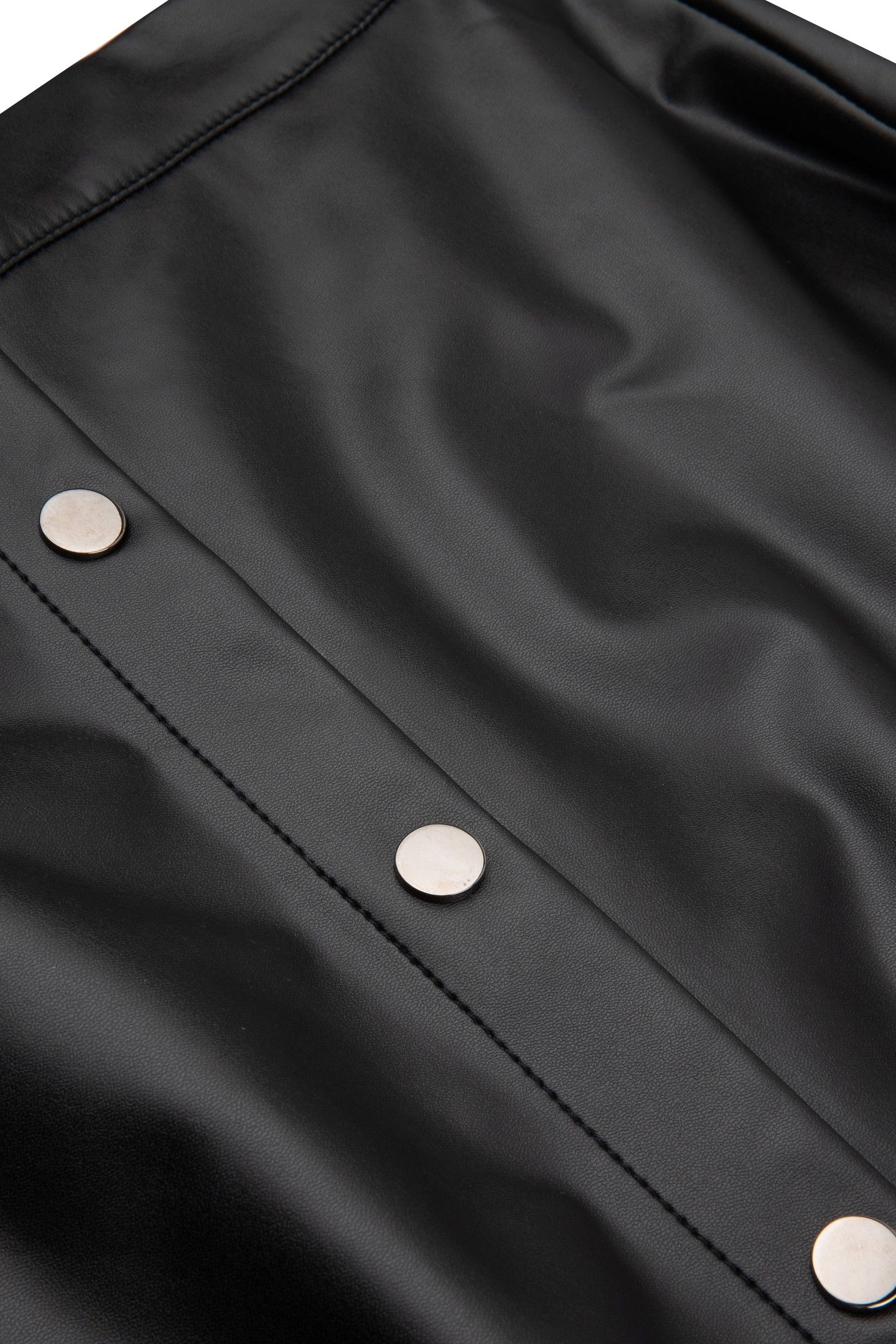 SKIRT MIDI LIGHT PU BLACK 6