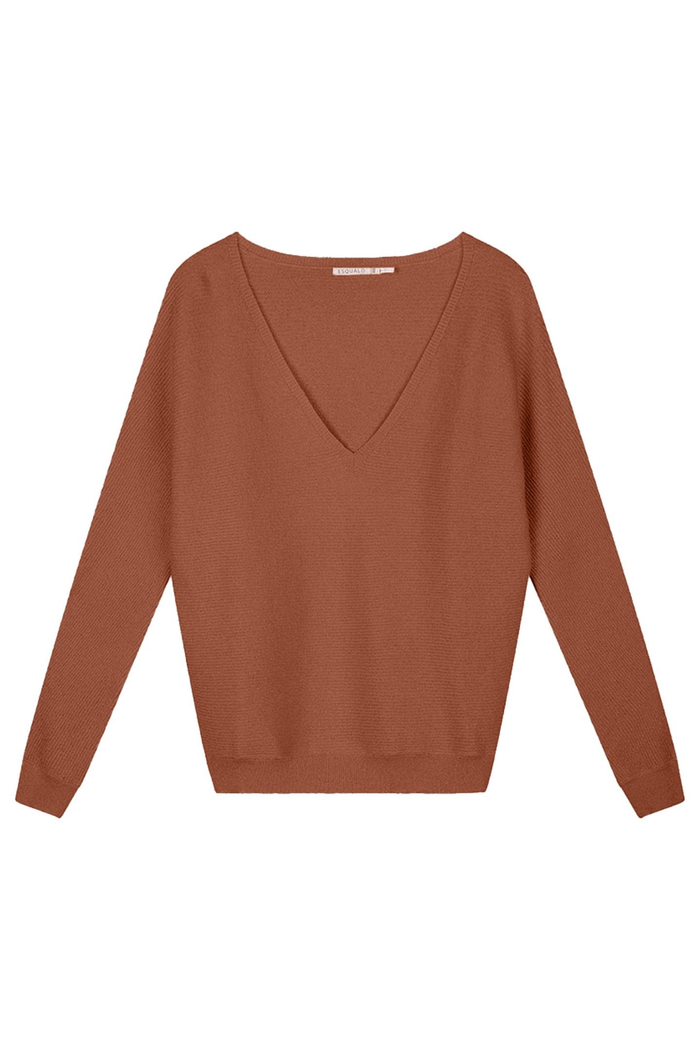 SWEATER LUREX BAT SLEEVE COPPER BROWN 1
