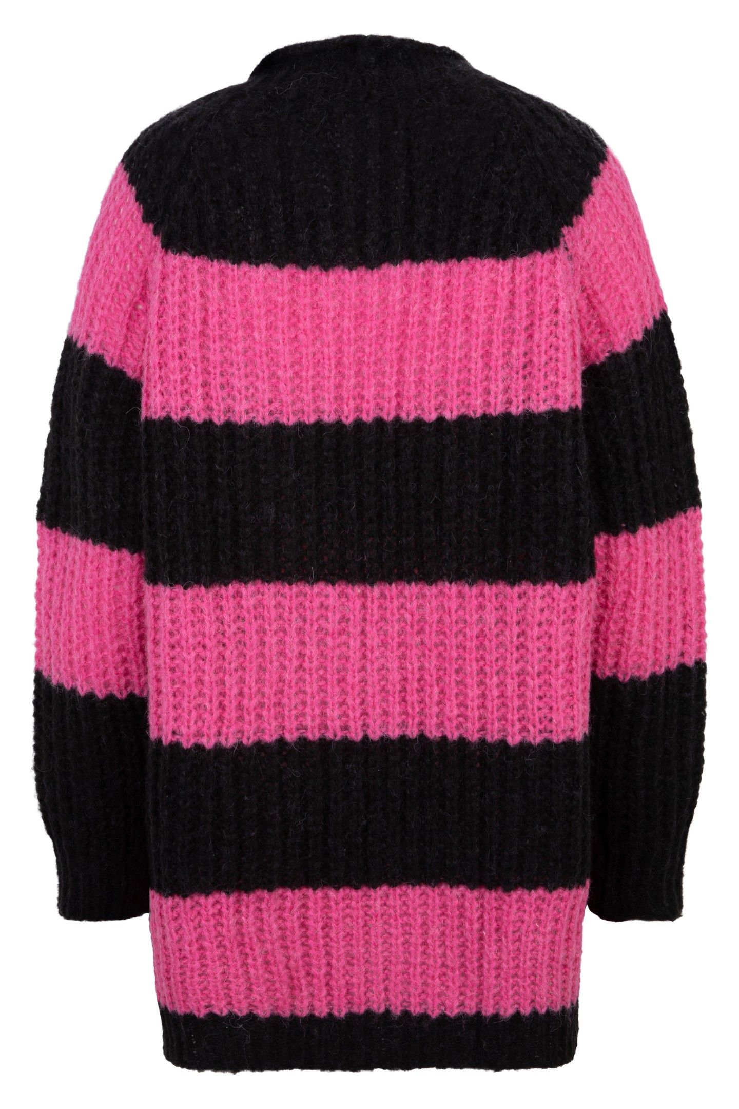 CARDIGAN STRIPED BLACK / PINK 6