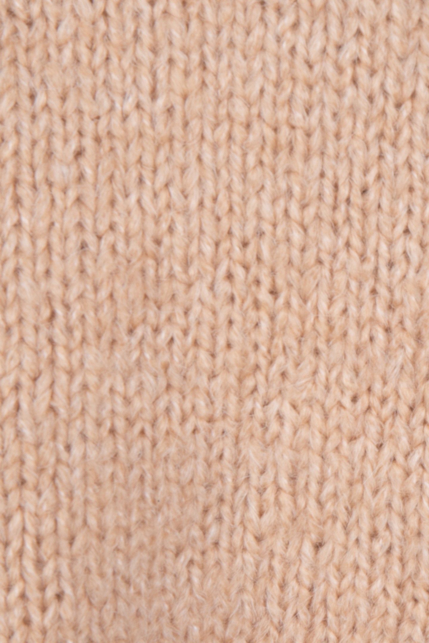 SWEATER CHUNKY V-NECK CAMEL 7