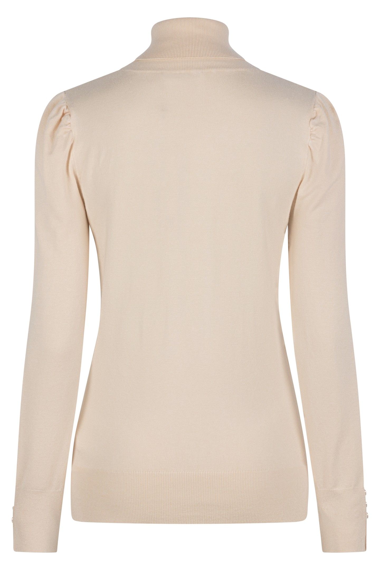 SWEATER PUFF SLVE BUTTONS IVORY 5