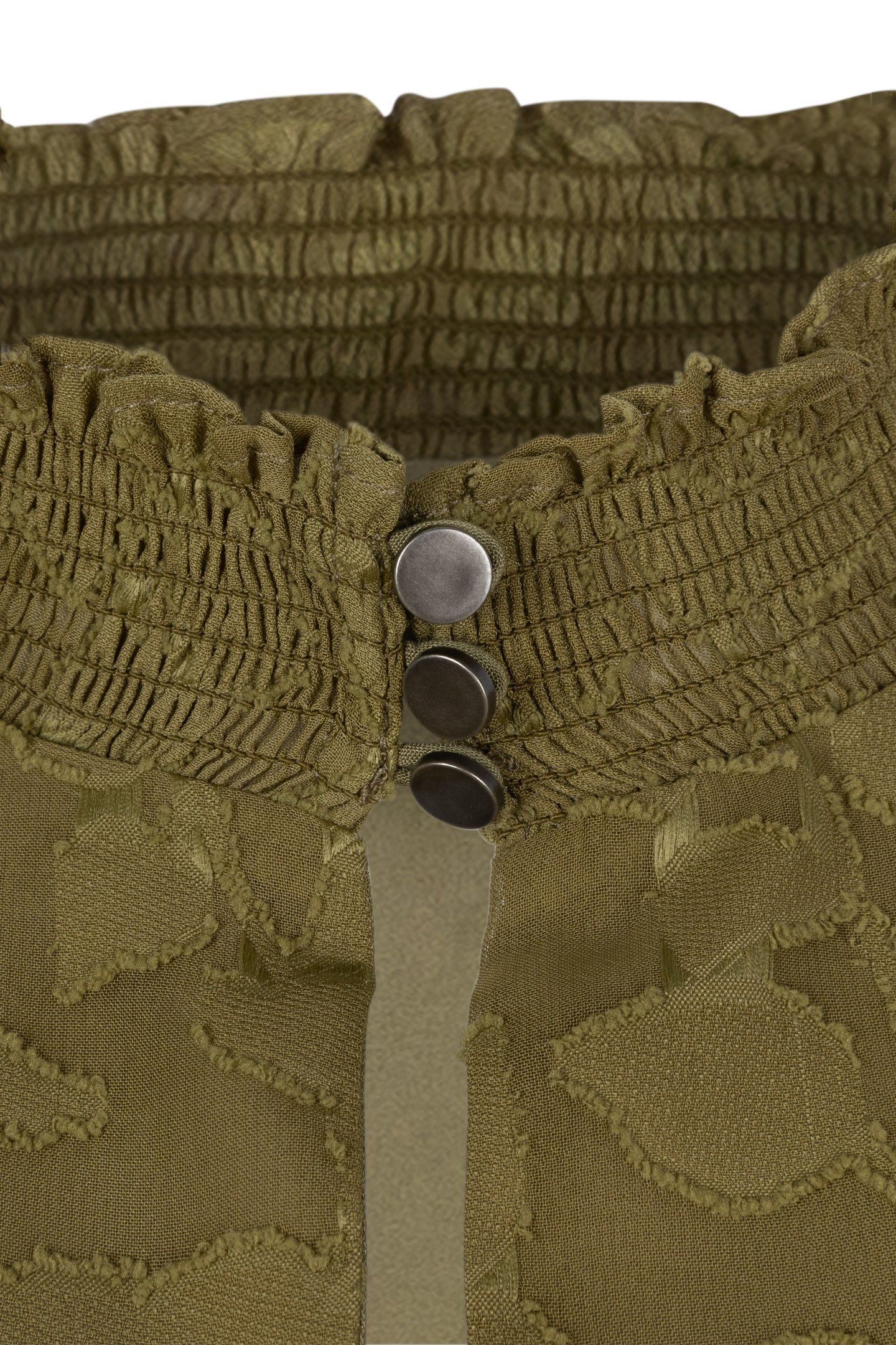 DRESS SMOCK JACQUARD OLIVE 7