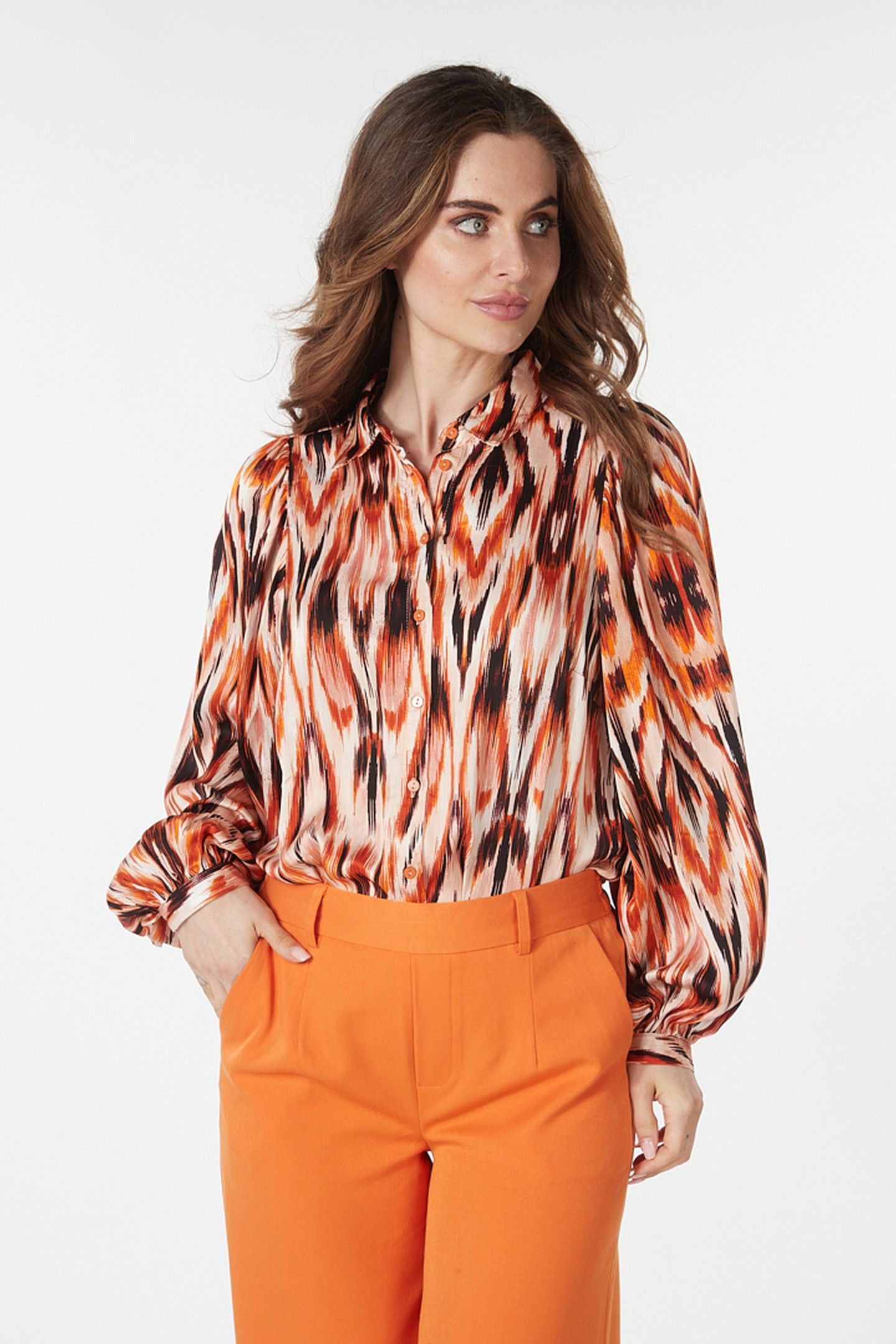 BLOUSE BASIC ETHNIC SKINS PRINT 2