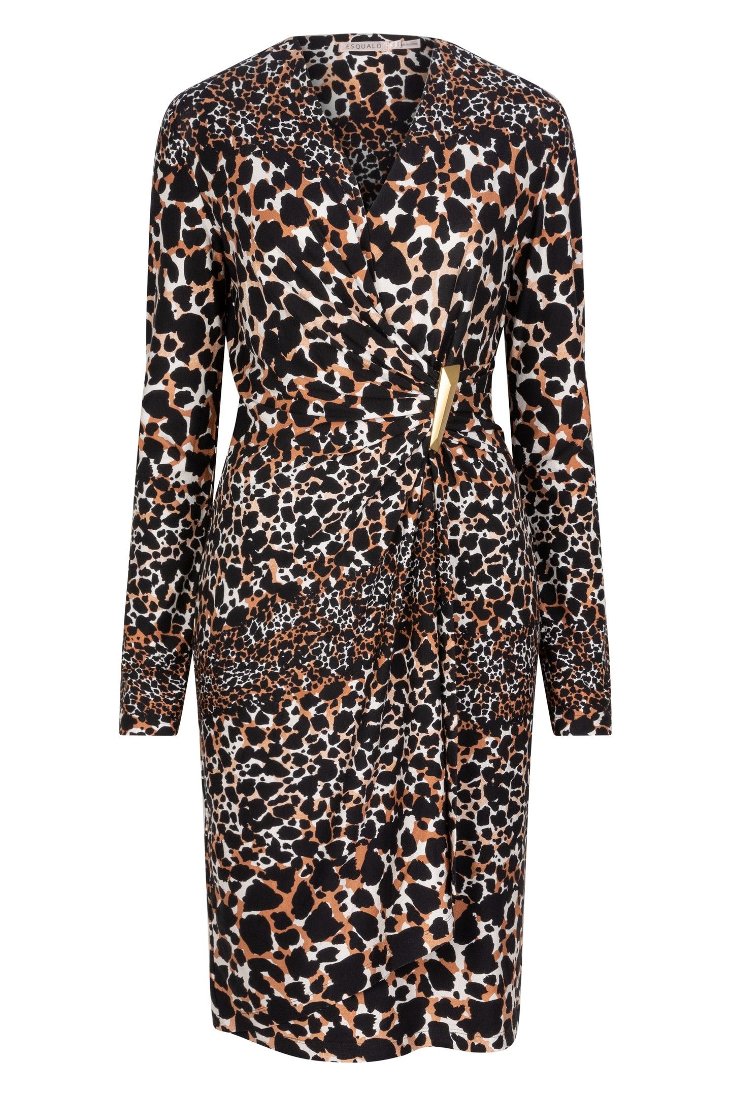 DRESS SCATTERED ILLUSION PRINT 4