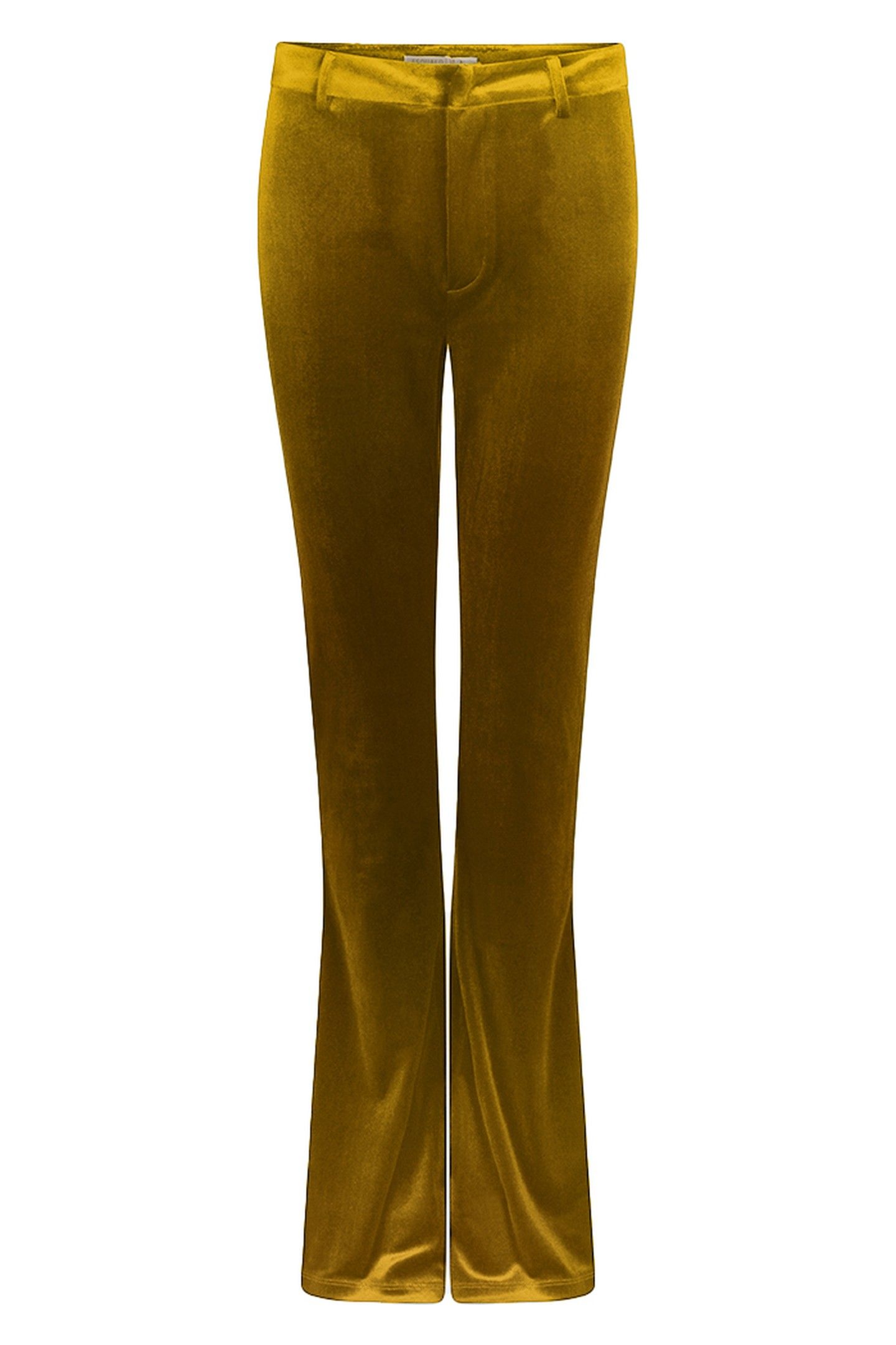 TROUSERS FLAIR VELOURS WARM OLIVE 1