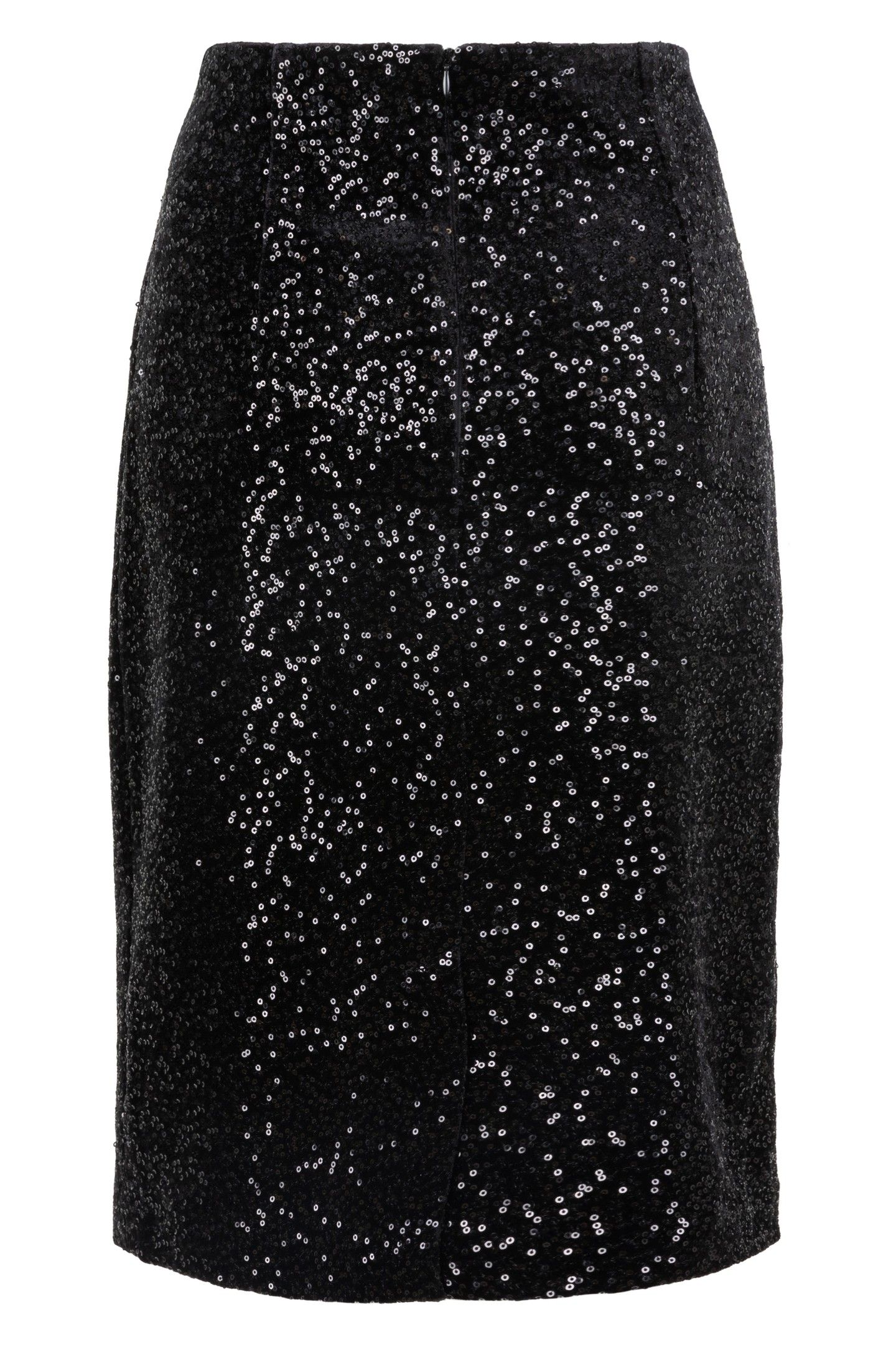 SKIRT VELVET SEQUINS BLACK 5
