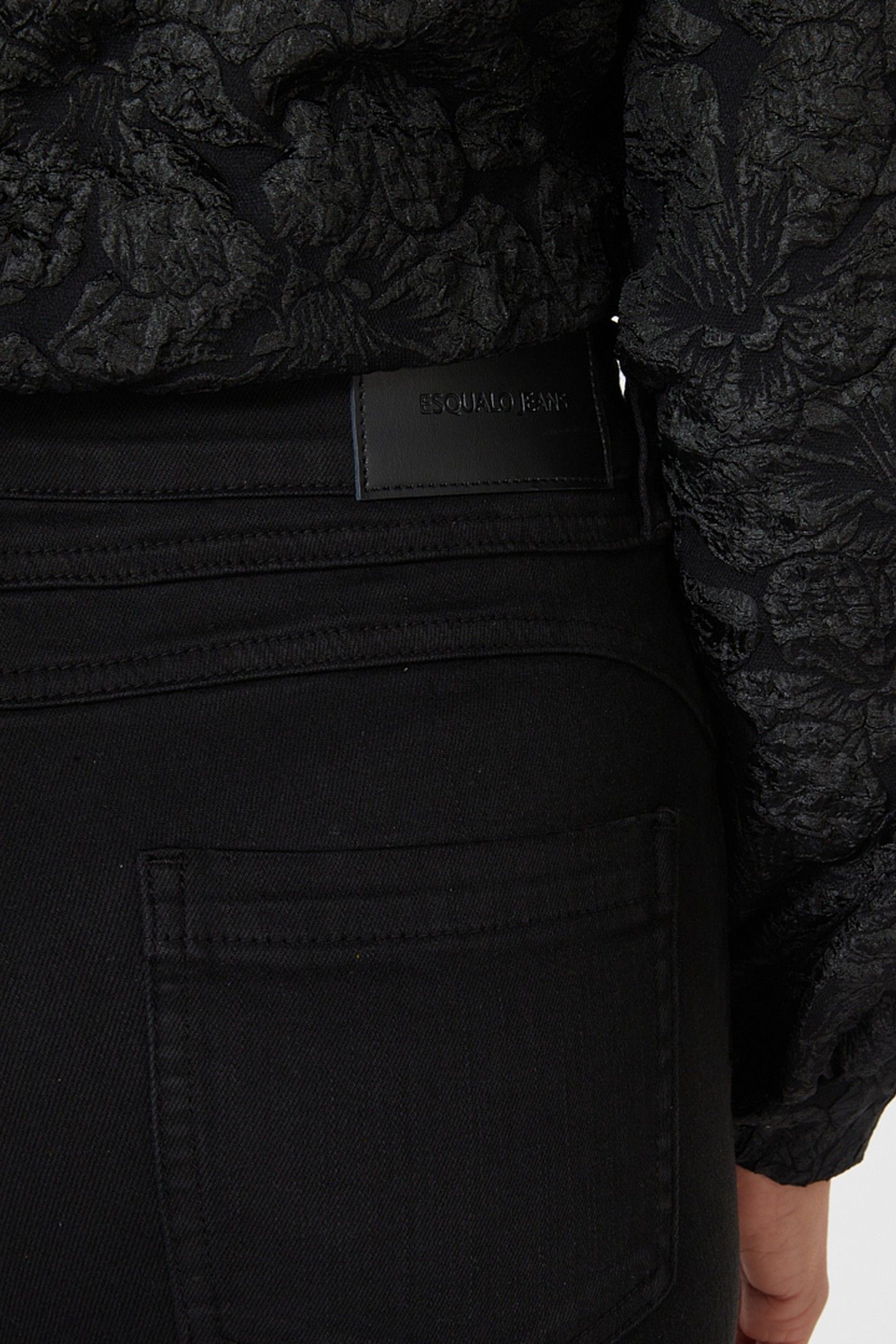 TROUSERS COLORED DENIM BLACK 5