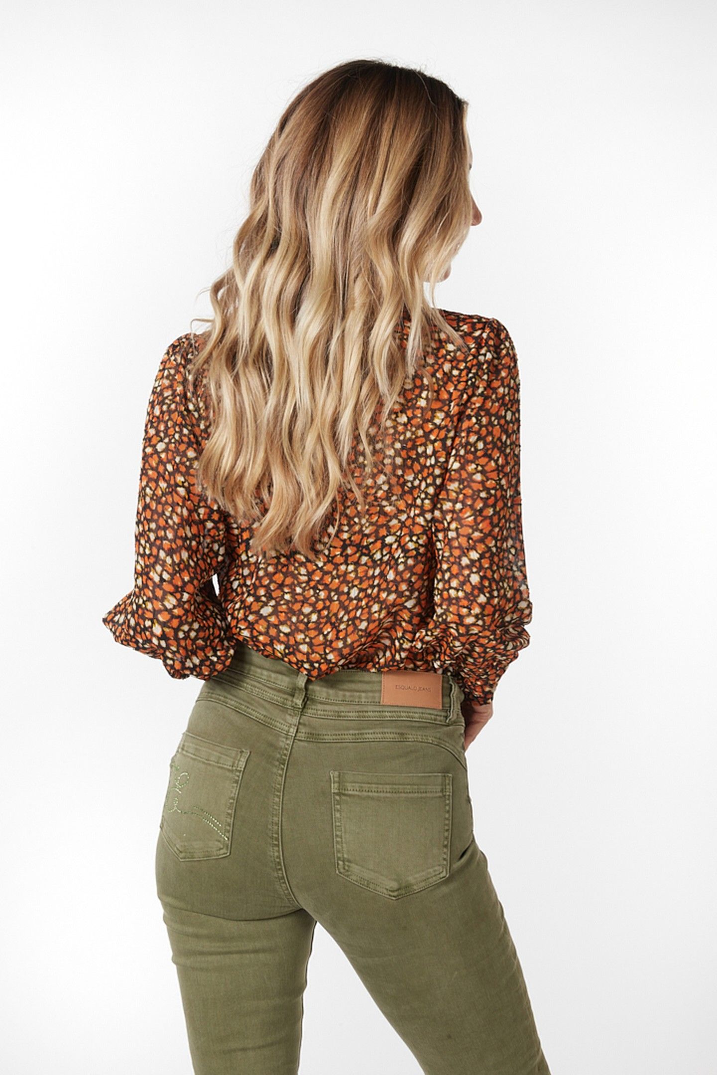 TROUSERS COLORED DENIM GREEN 3